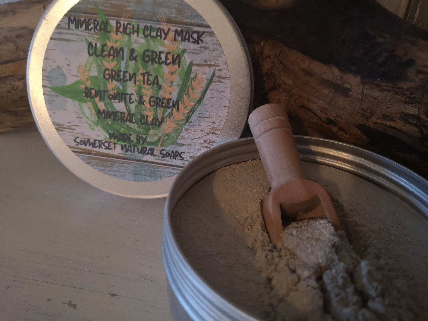 Green & Clean Facial mask - mezetto Shopify Collective Somerset Natural Soaps