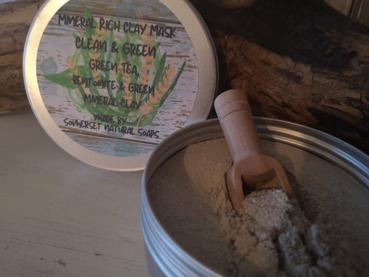 Green & Clean Facial mask - mezetto Shopify Collective Somerset Natural Soaps