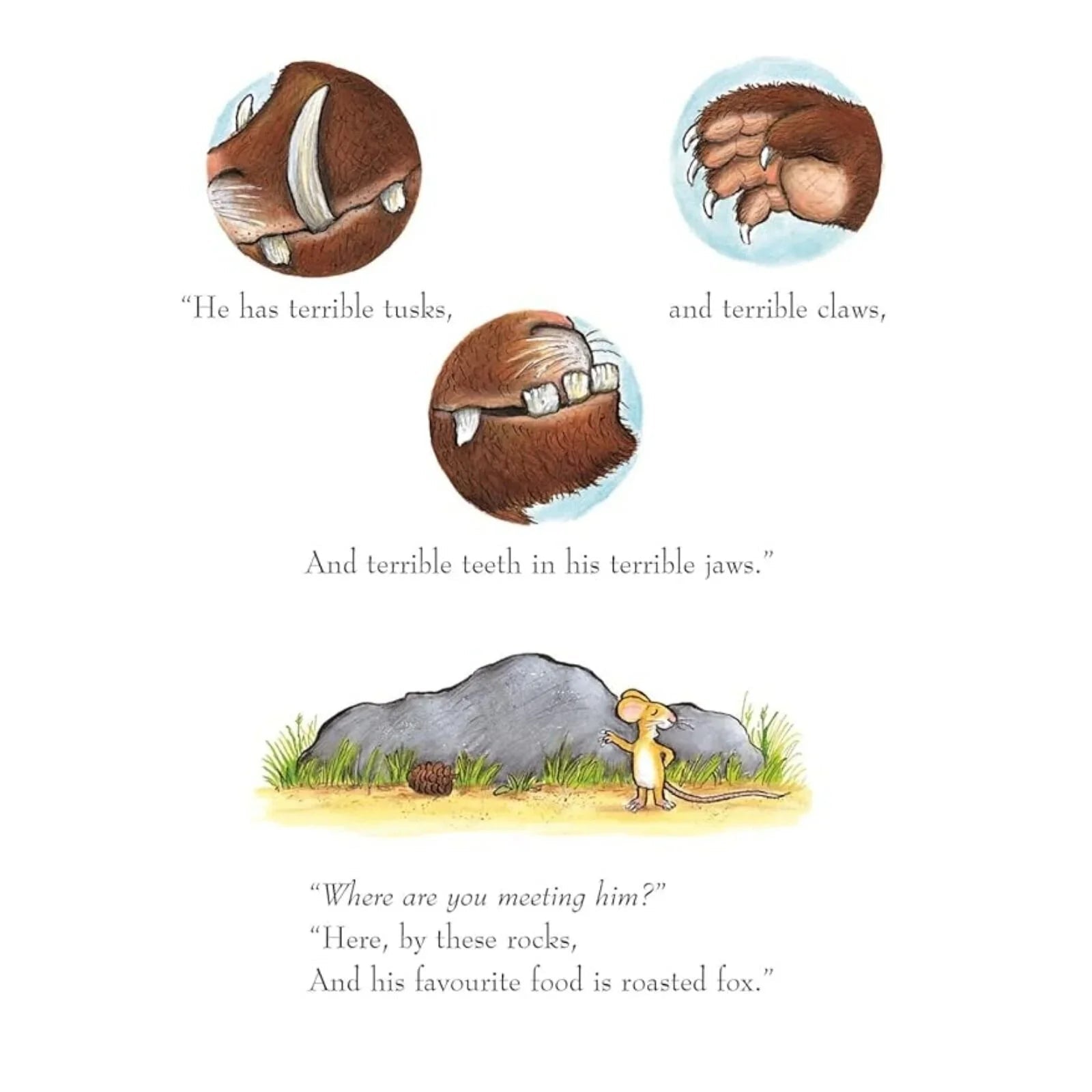 Gruffalo Paperback Book - mezetto ebebek ebebek