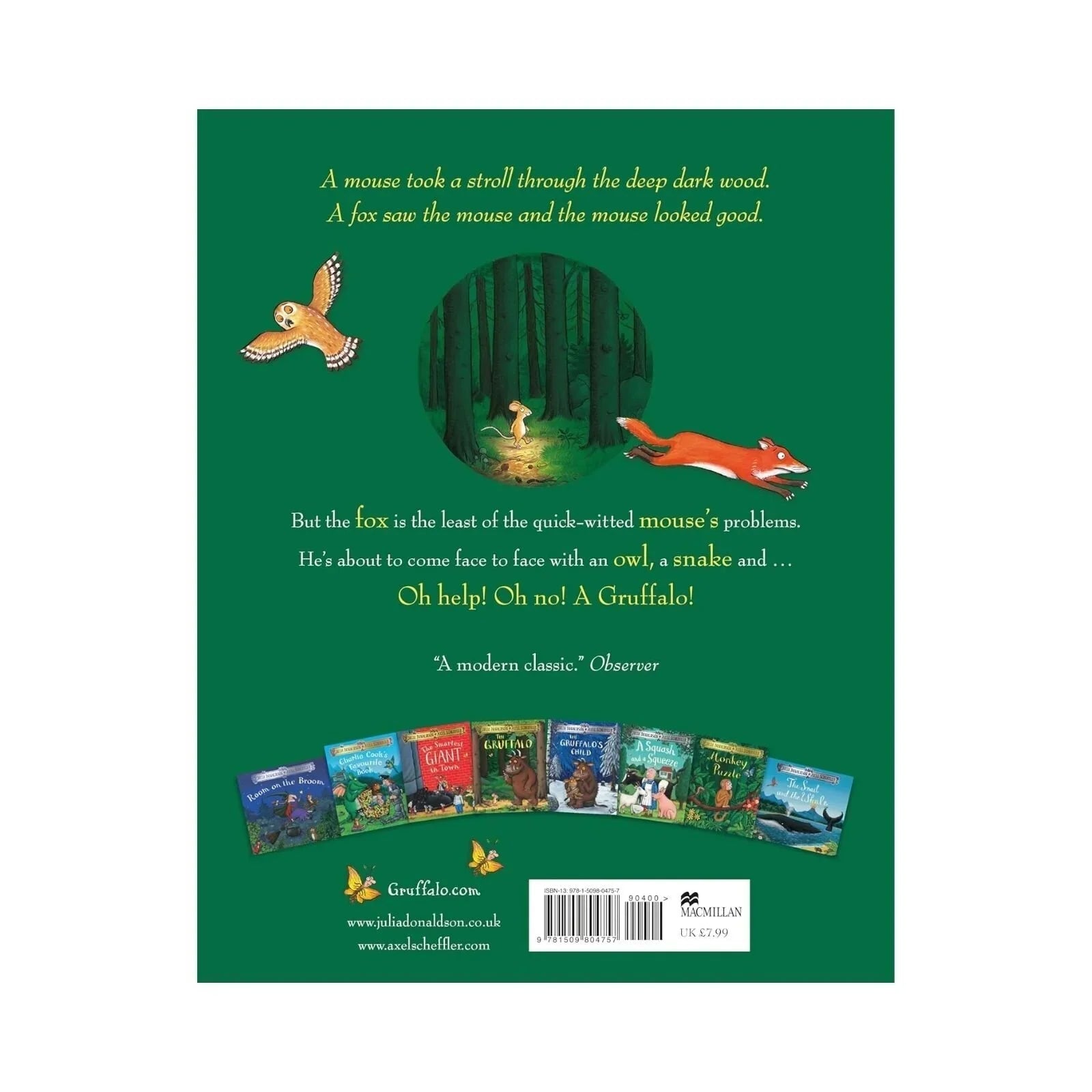 Gruffalo Paperback Book - mezetto ebebek ebebek