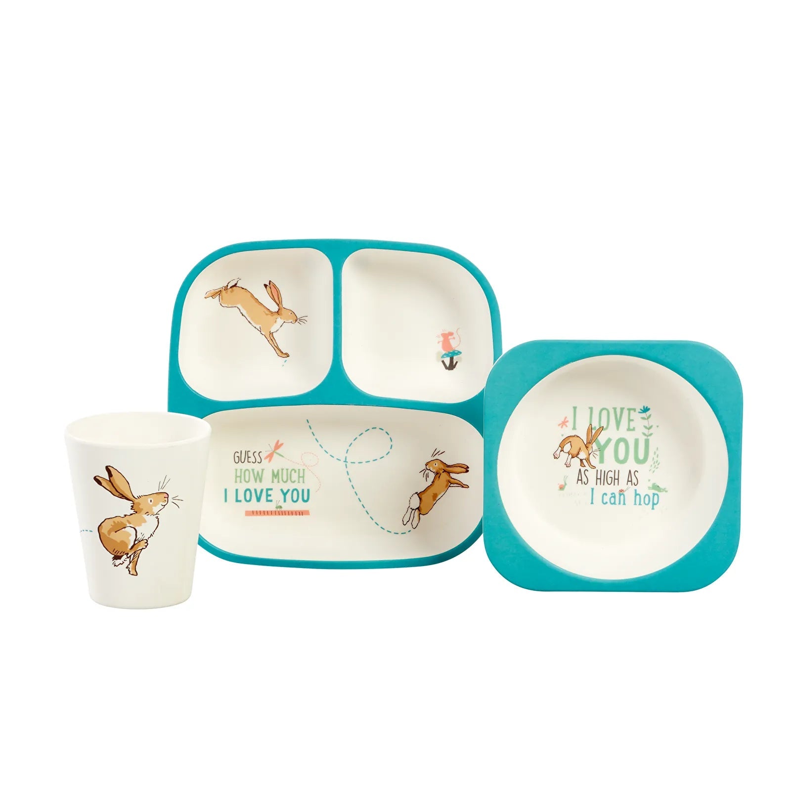 Guess How Much I Love You Breakfast Set 6+ months Pack of 3 - mezetto ebebek ebebek