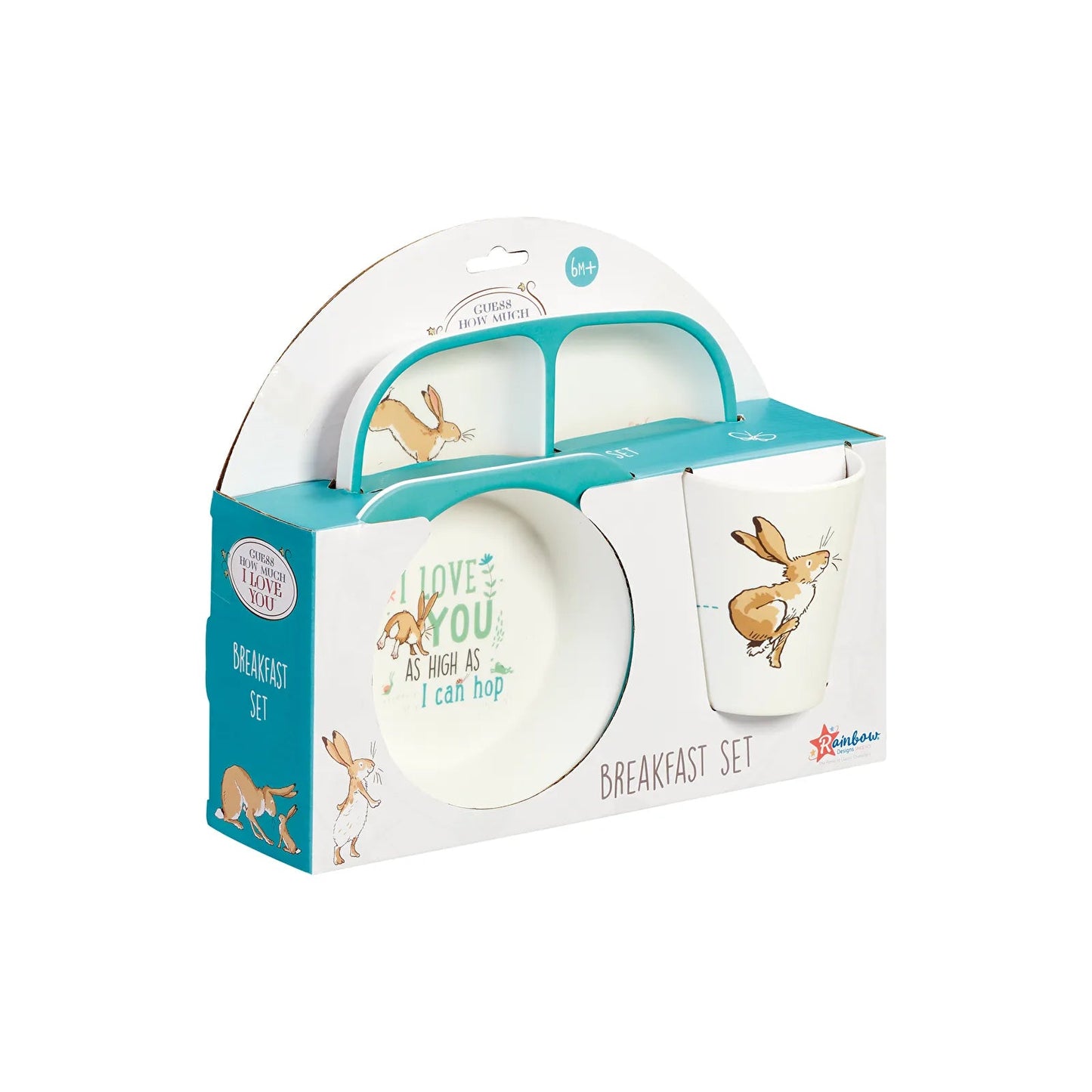 Guess How Much I Love You Breakfast Set 6+ months Pack of 3 - mezetto ebebek ebebek
