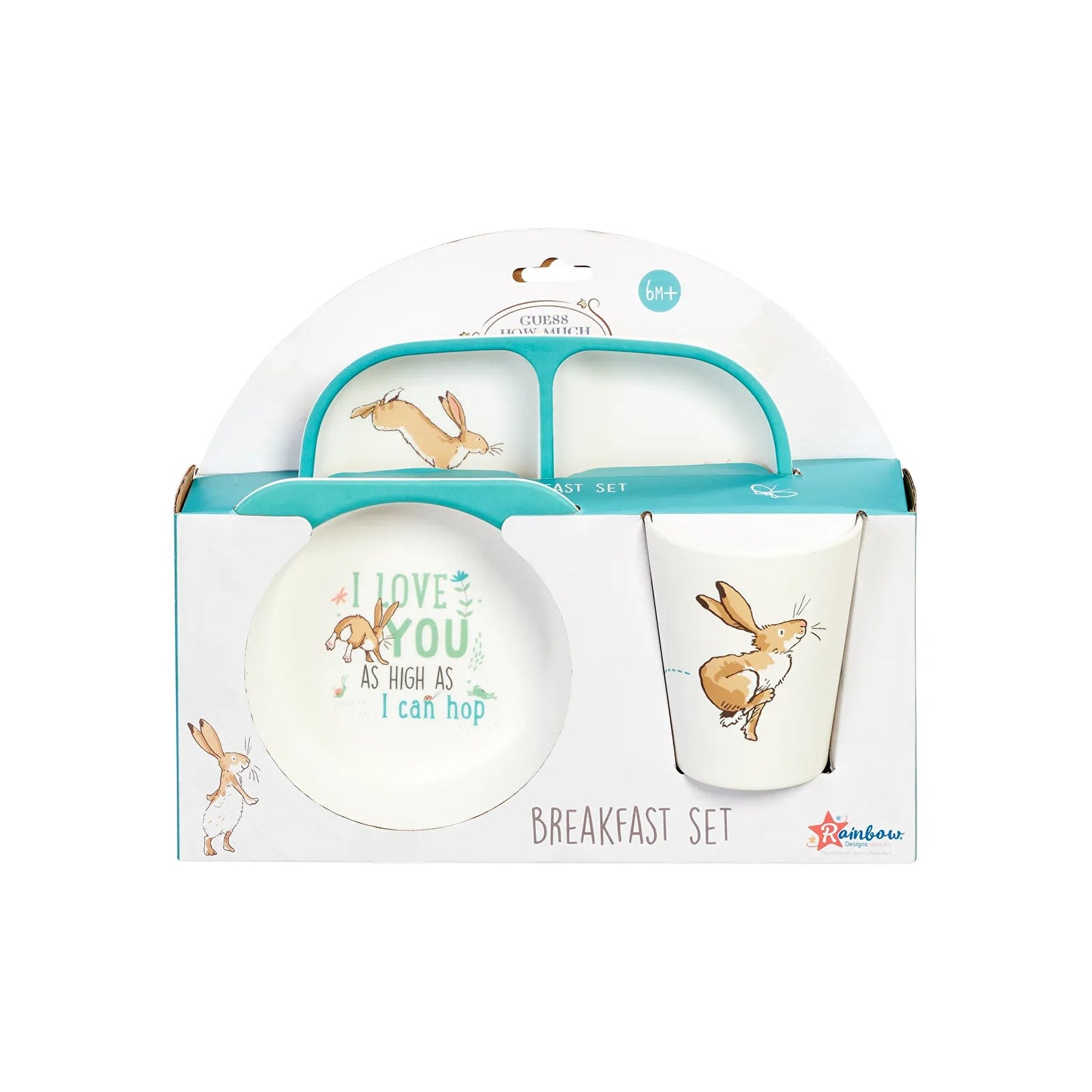 Guess How Much I Love You Breakfast Set 6+ months Pack of 3 - mezetto ebebek ebebek