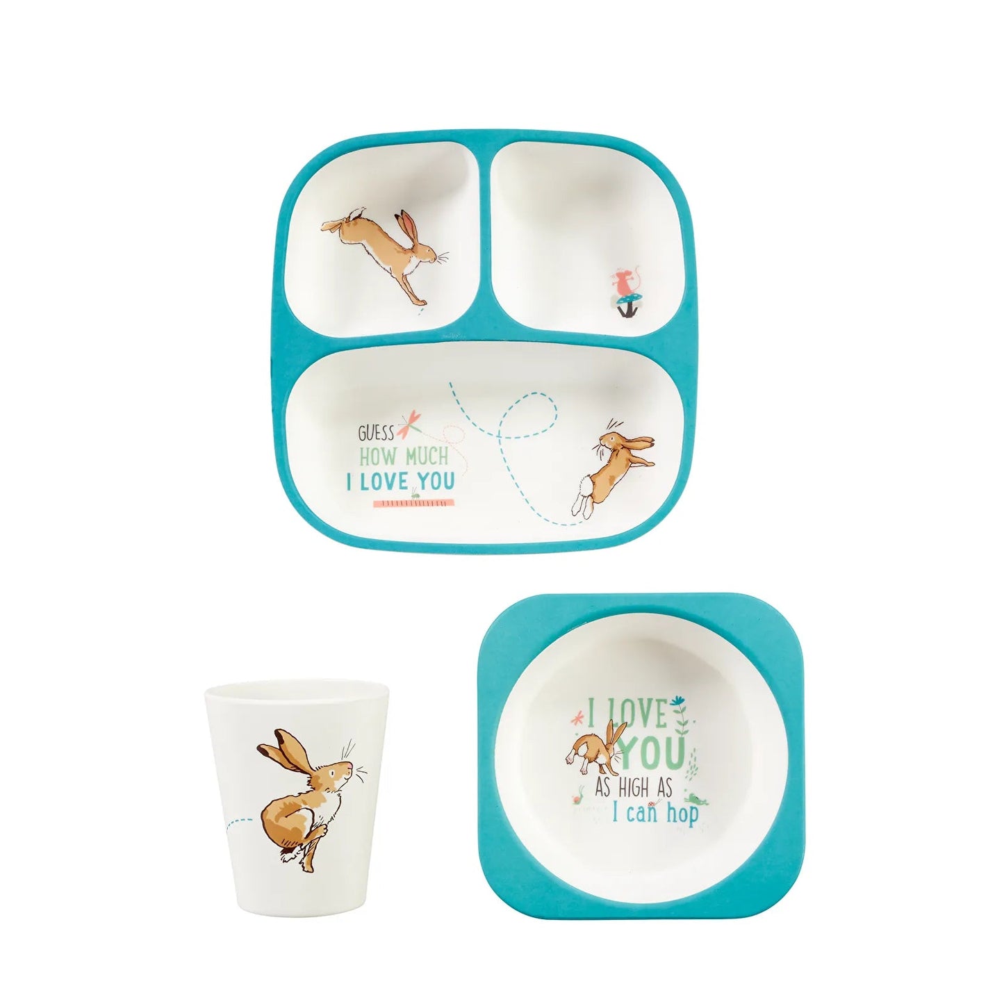 Guess How Much I Love You Breakfast Set 6+ months Pack of 3 - mezetto ebebek ebebek