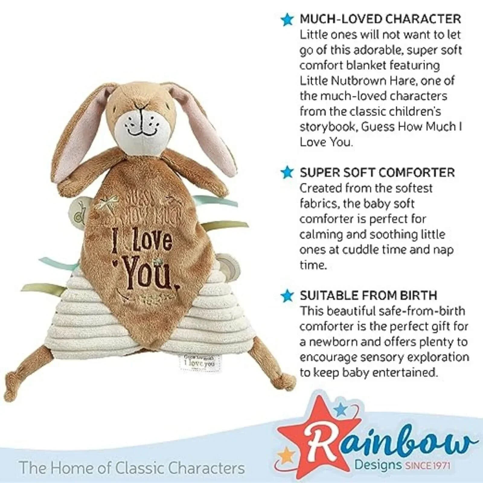 Guess How Much I Love You Comfort Blanket - mezetto ebebek ebebek