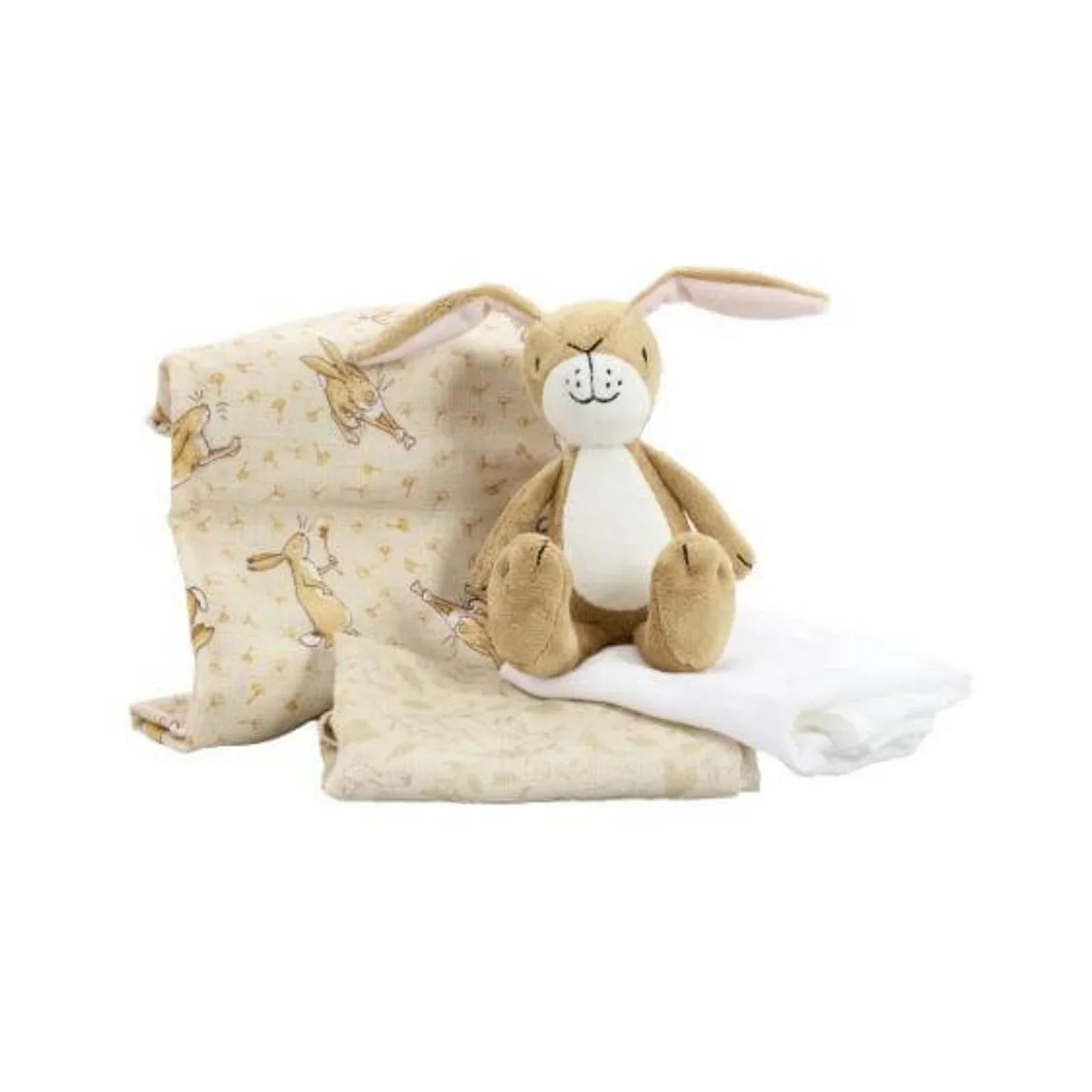 Guess How Much I Love You Soft Toy and Muslin Gift Set - mezetto ebebek ebebek
