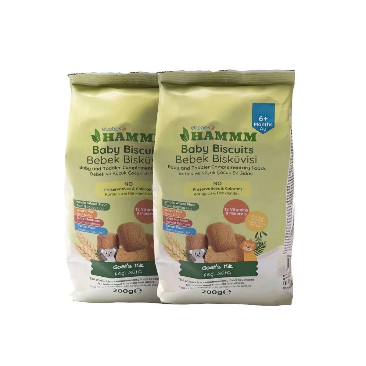 Hammm Baby Biscuits with Goat Milk 400g - mezetto ebebek ebebek
