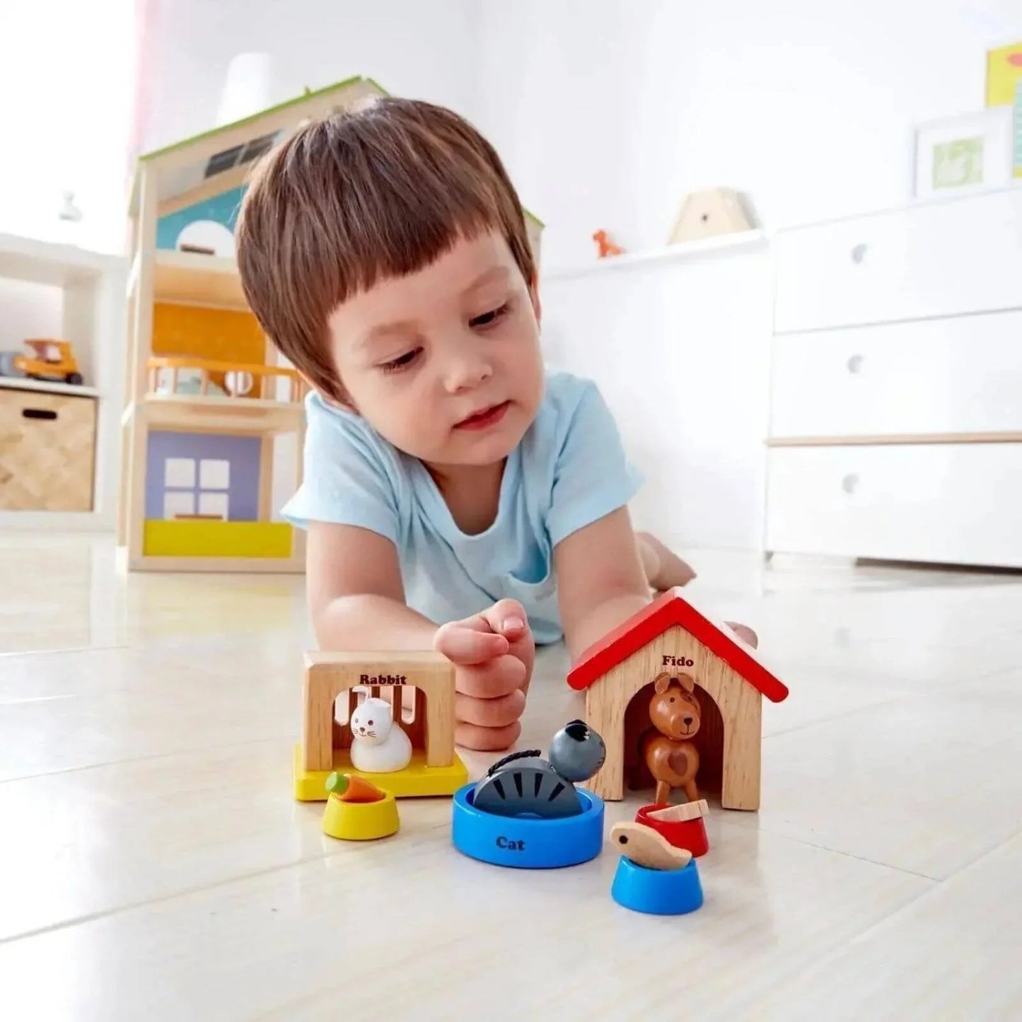 Hape Family Pets - mezetto ebebek ebebek