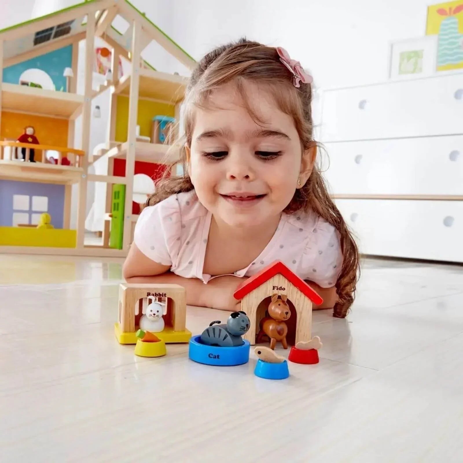 Hape Family Pets - mezetto ebebek ebebek