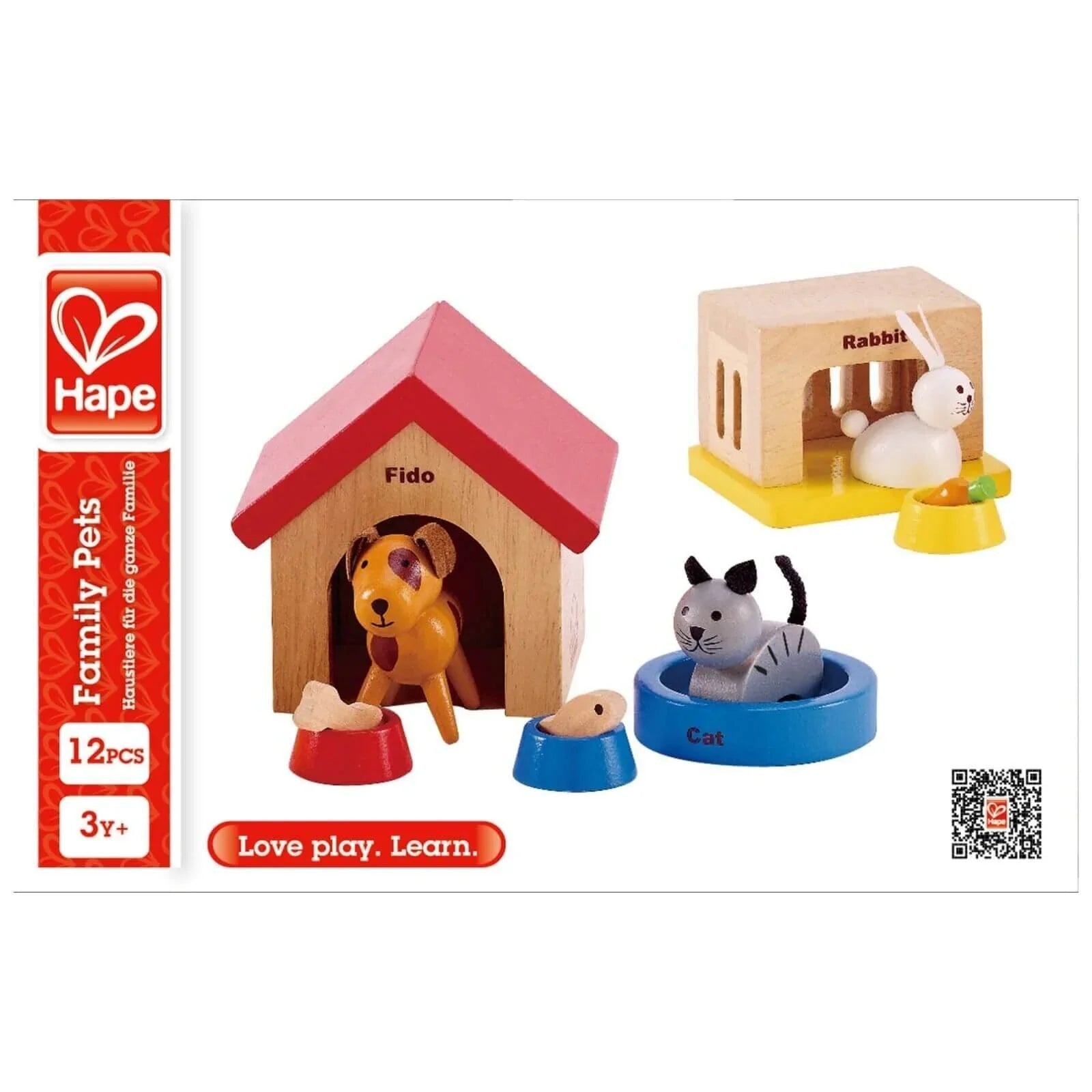 Hape Family Pets - mezetto ebebek ebebek