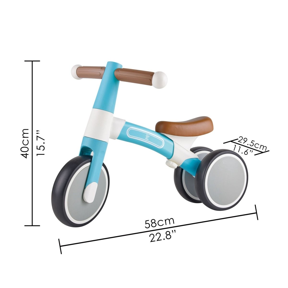 Hape First Ride Toddler Balance Bike, Blue - mezetto ebebek ebebek
