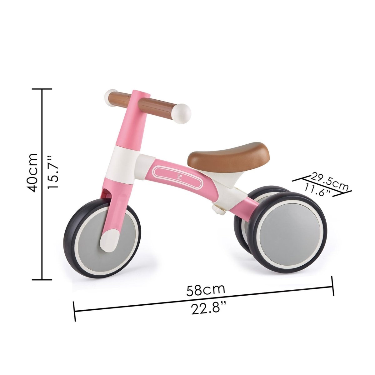 Hape First Ride Toddler Balance Bike, Pink - mezetto ebebek ebebek