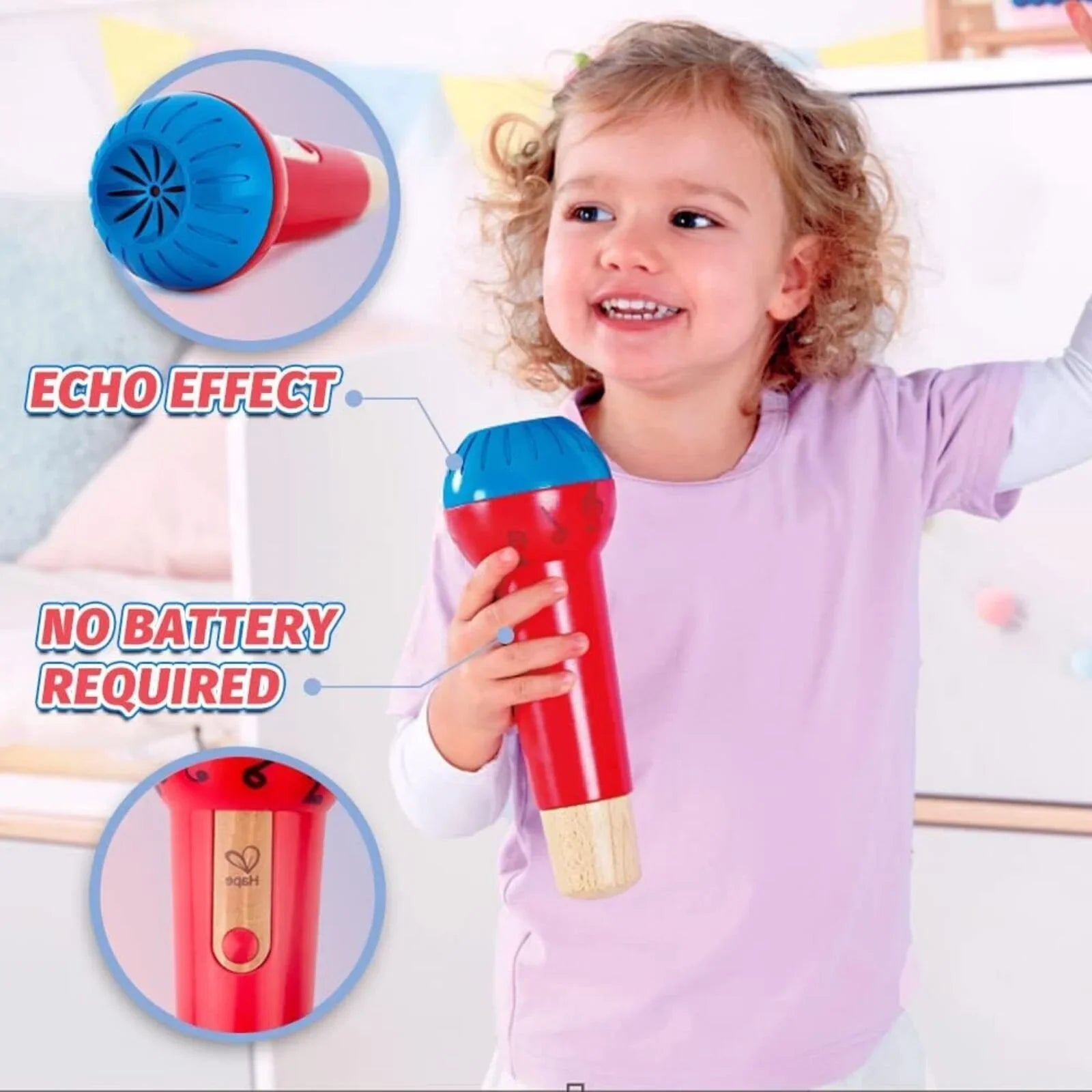 Hape Mighty Echo Microphone - mezetto ebebek ebebek