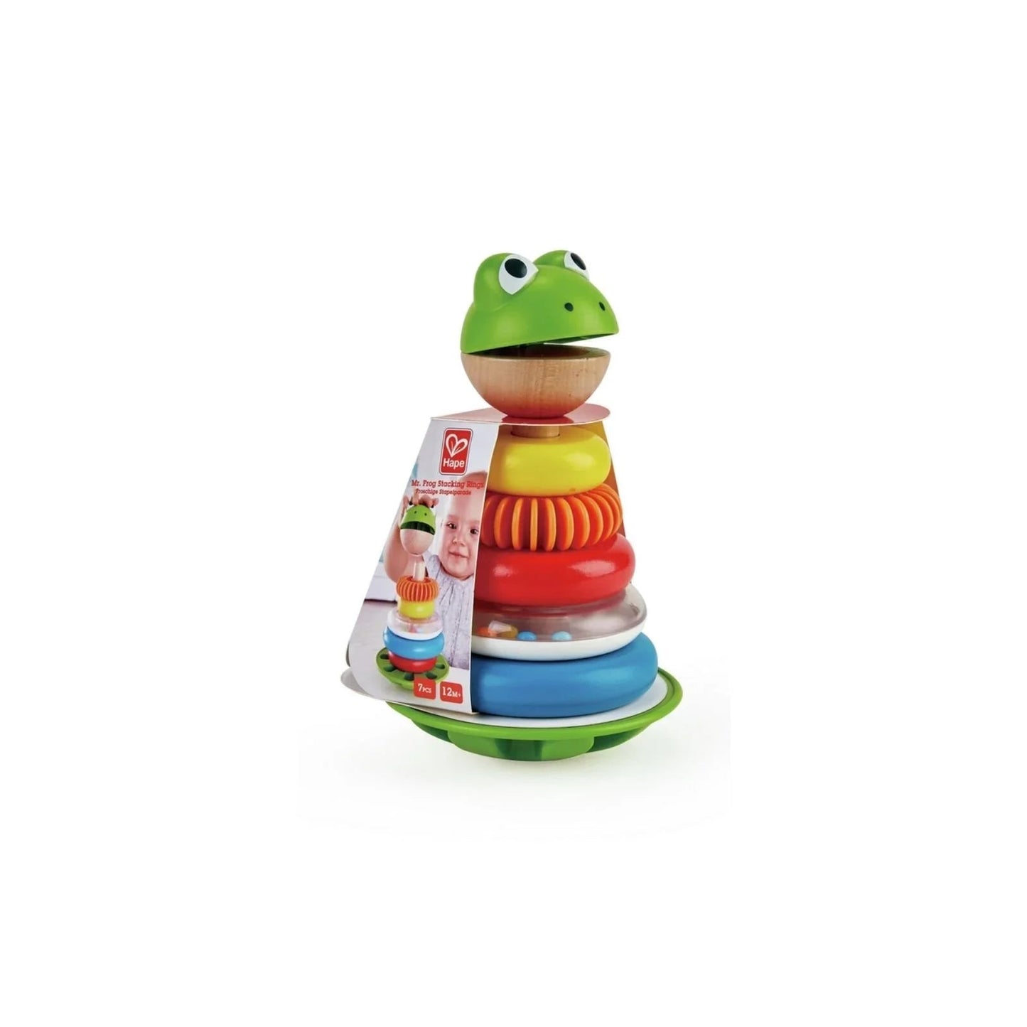 Hape Mr Frog Stacking Rings - mezetto ebebek ebebek