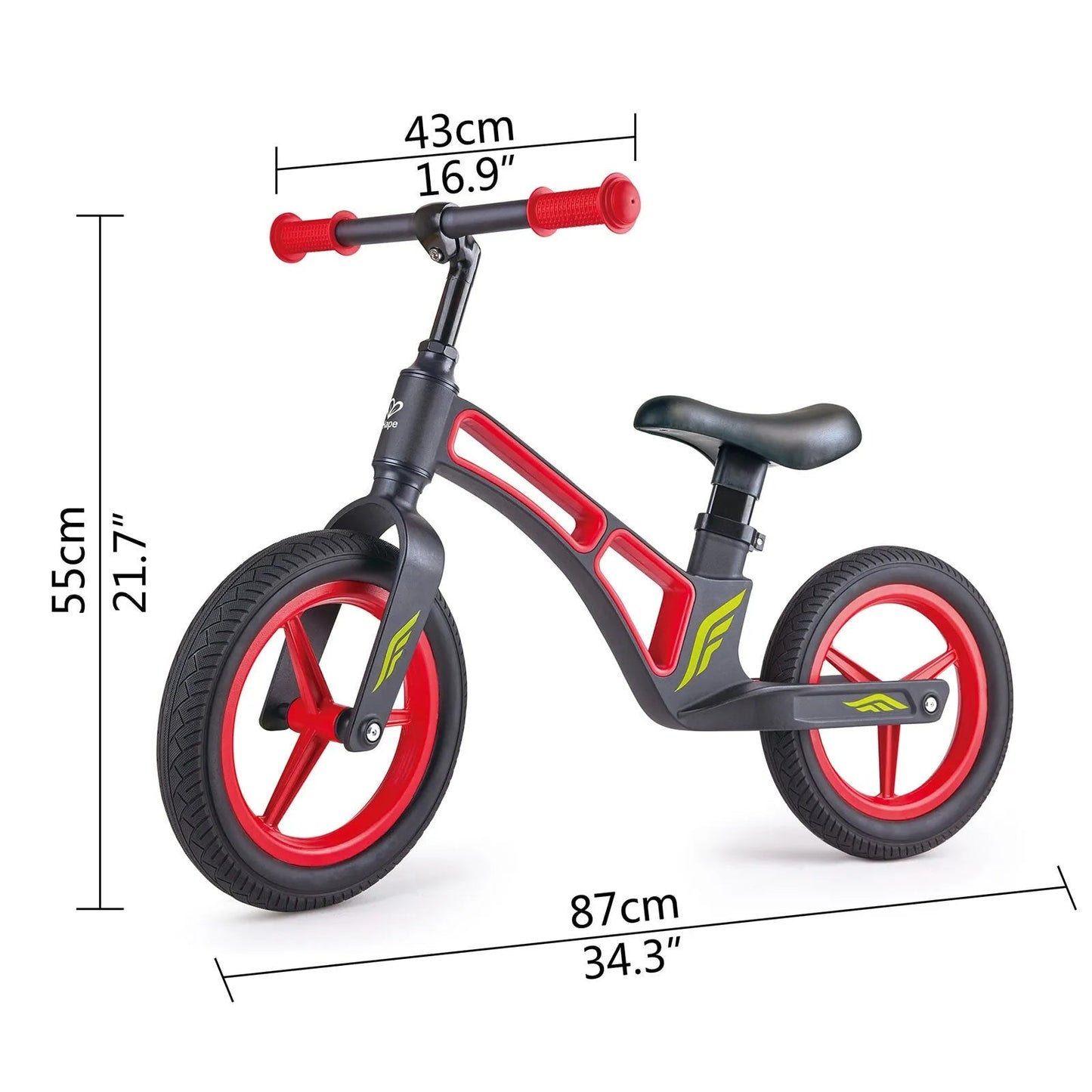 Hape New Explorer Kids Balance Bike, Red - mezetto ebebek ebebek