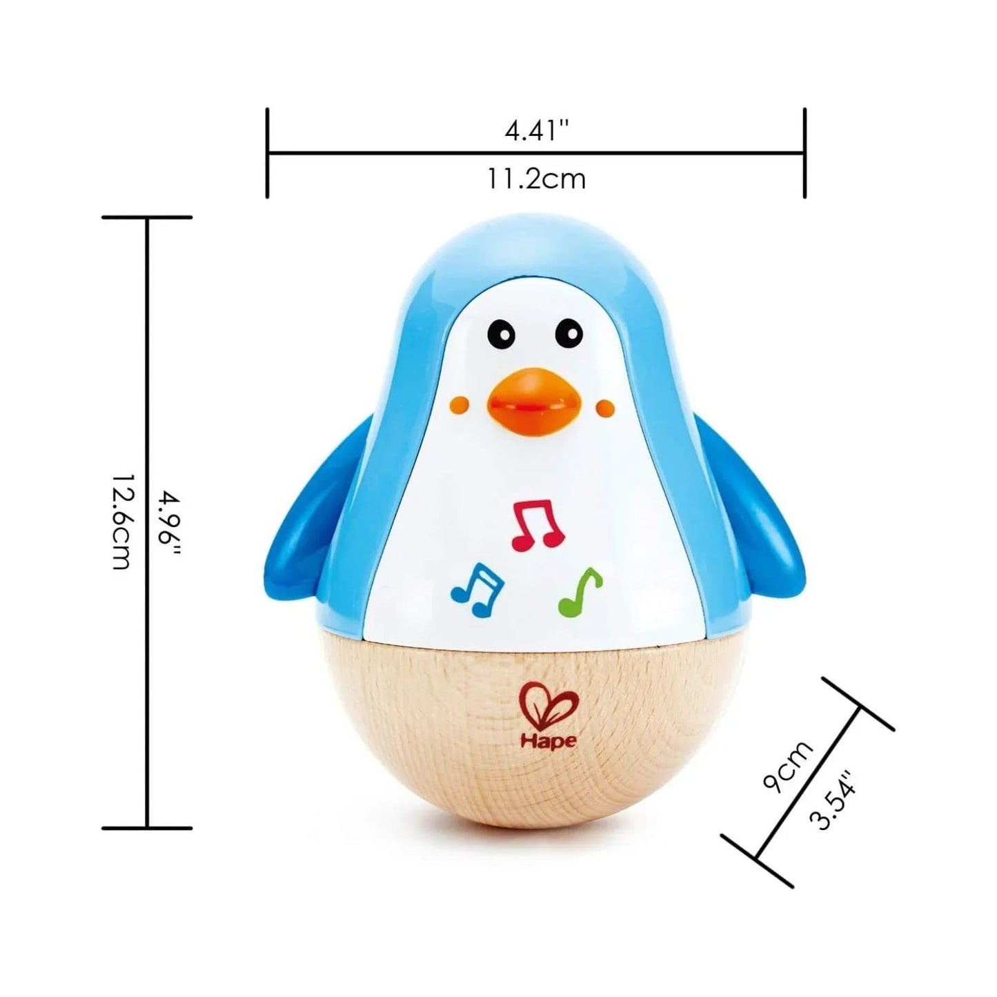 Hape Penguin Music Wobbler - mezetto ebebek ebebek
