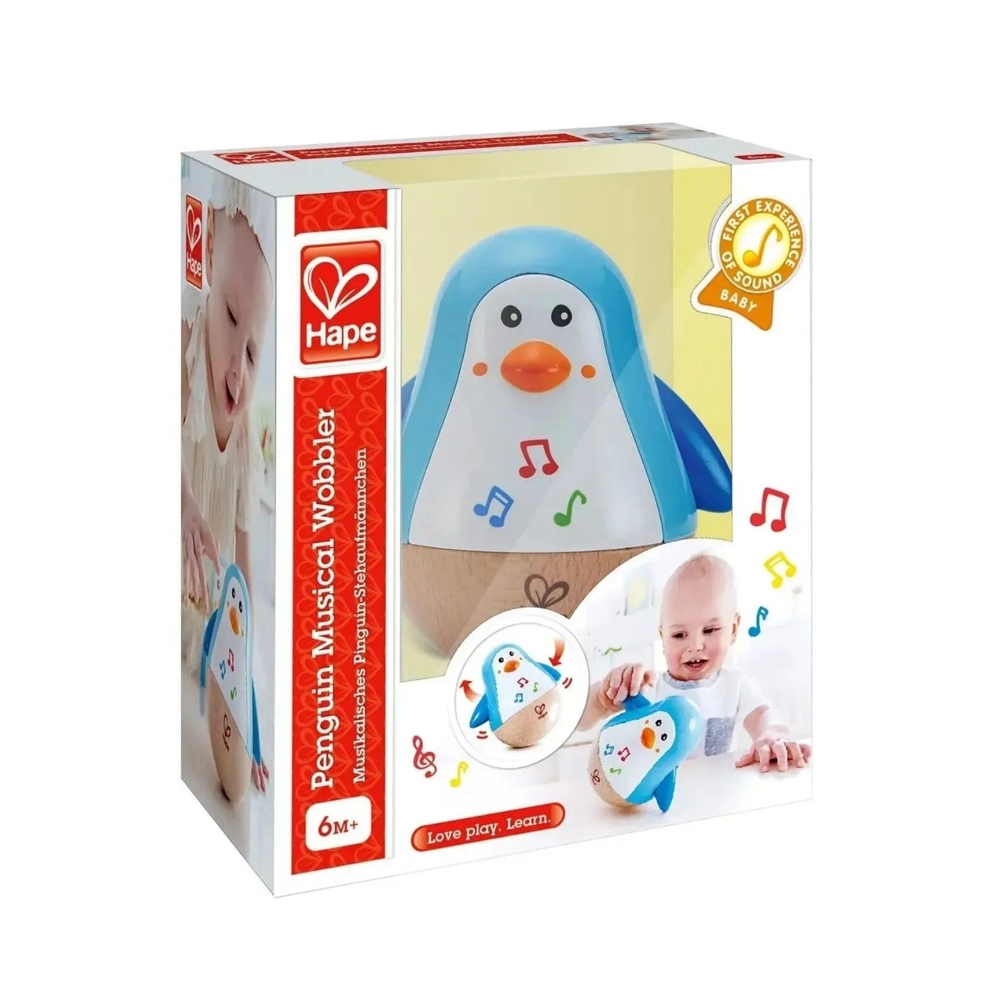 Hape Penguin Music Wobbler - mezetto ebebek ebebek