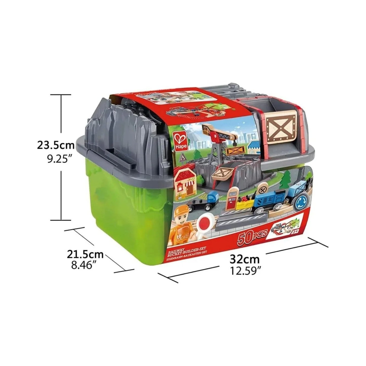 Hape Railway Bucket Builder Set - mezetto ebebek ebebek