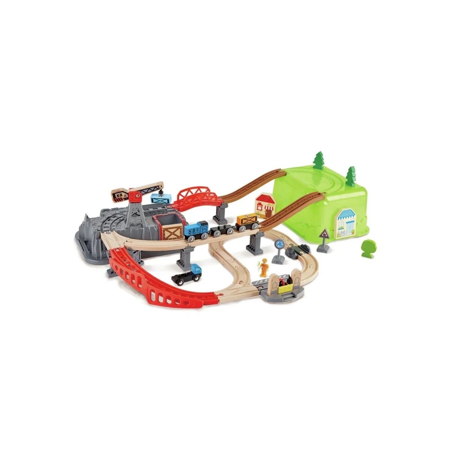 Hape Railway Bucket Builder Set - mezetto ebebek ebebek