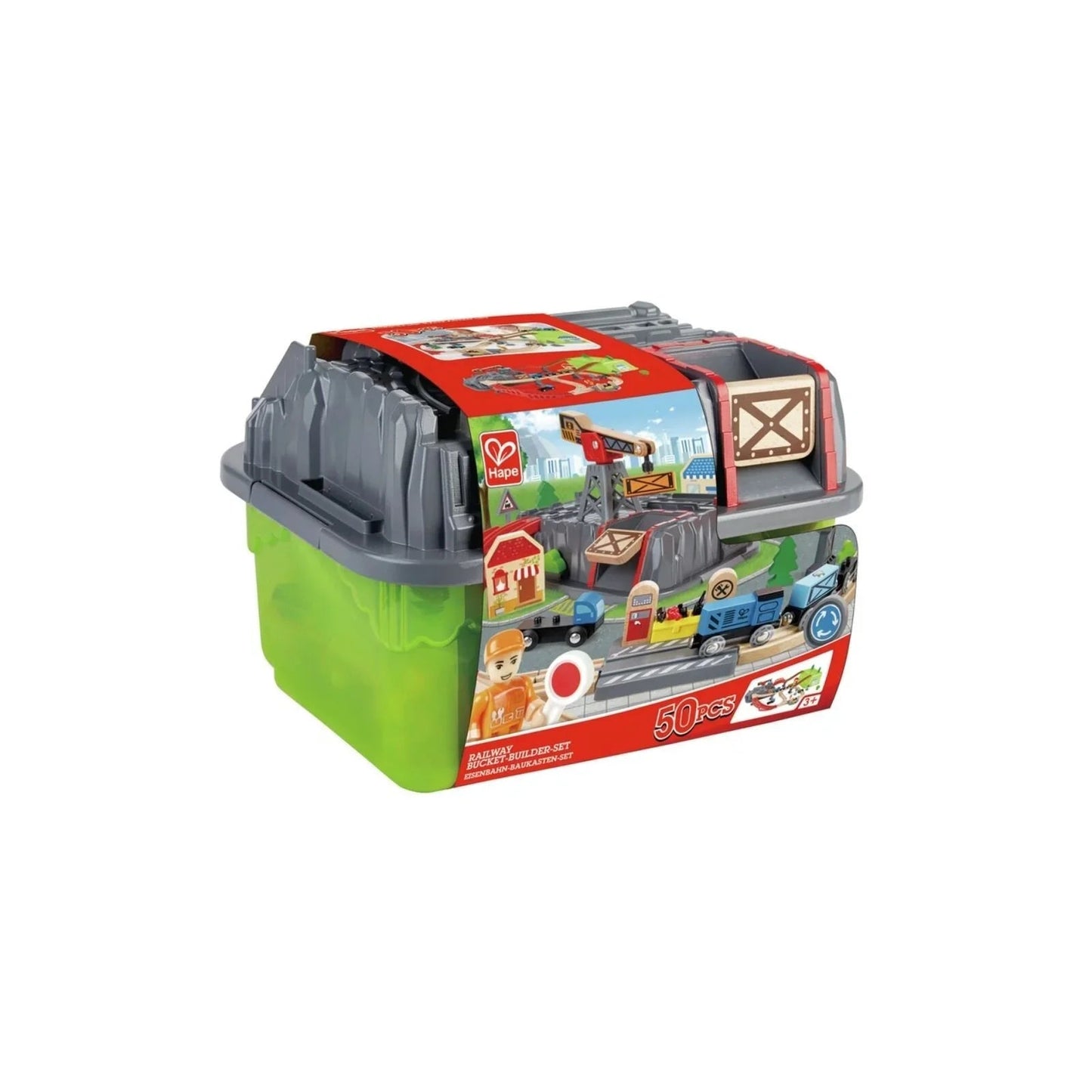 Hape Railway Bucket Builder Set - mezetto ebebek ebebek