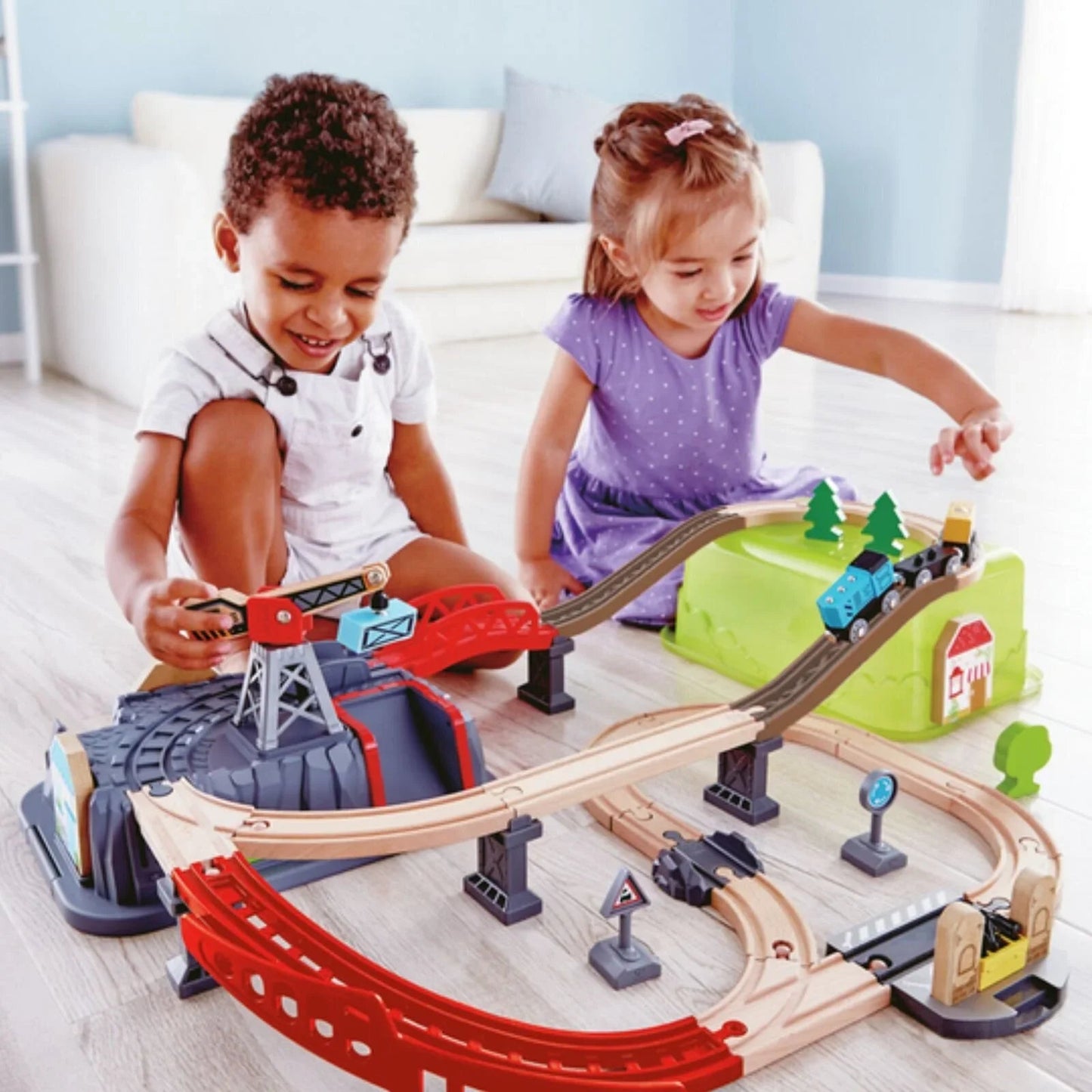 Hape Railway Bucket Builder Set - mezetto ebebek ebebek