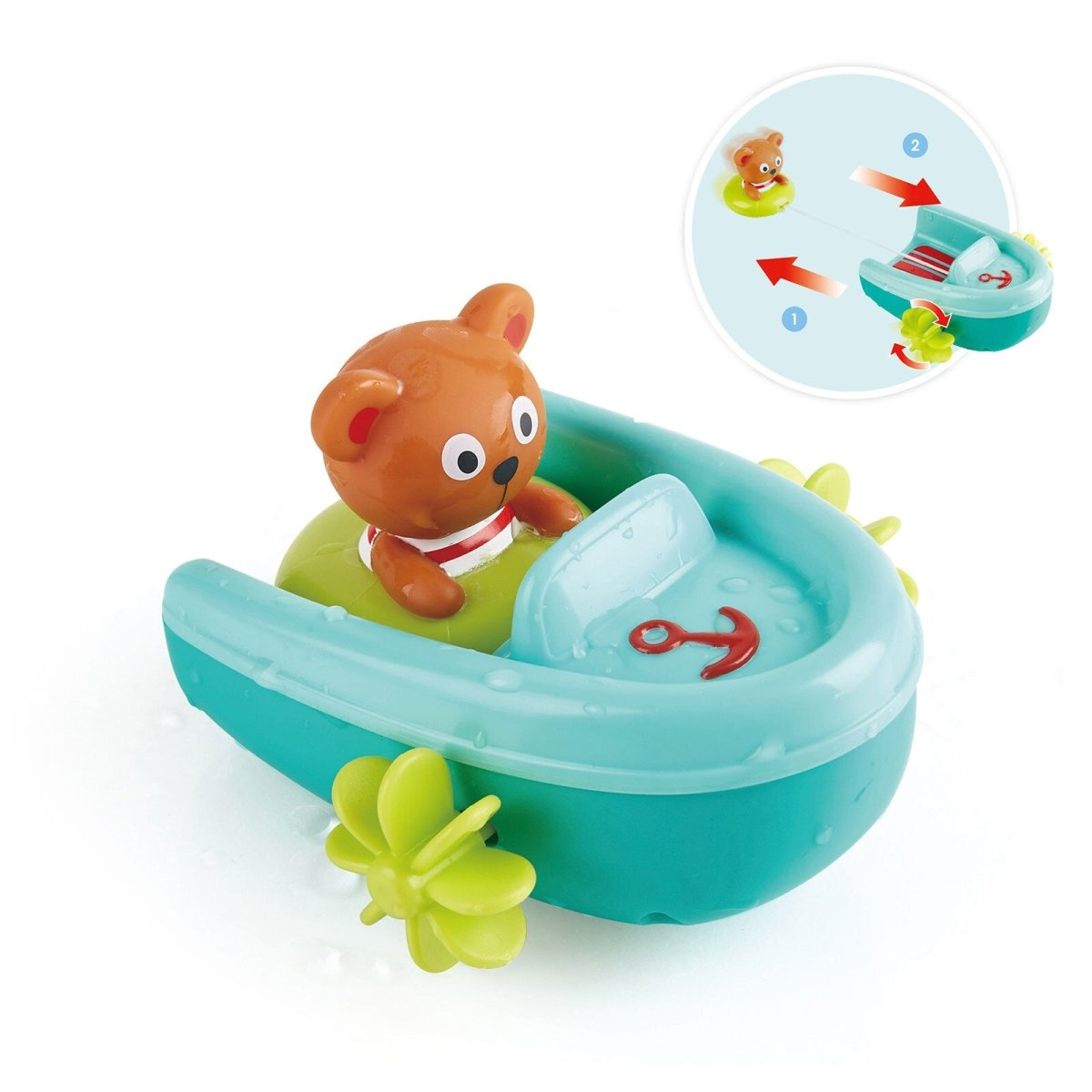 Hape Tubing Pull - Back Boat - mezetto ebebek ebebek