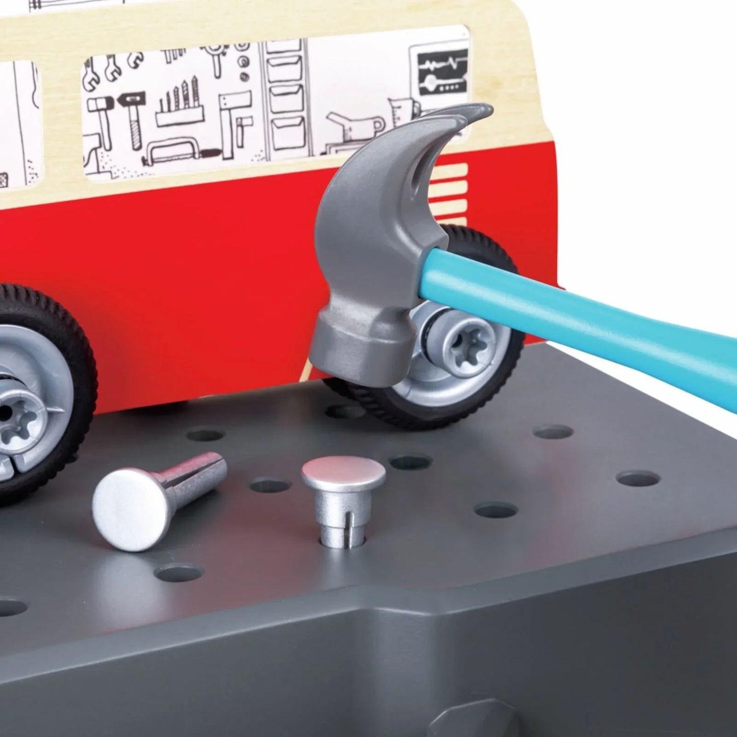 Hape Vehicle Service & Repair Workbench - mezetto ebebek ebebek
