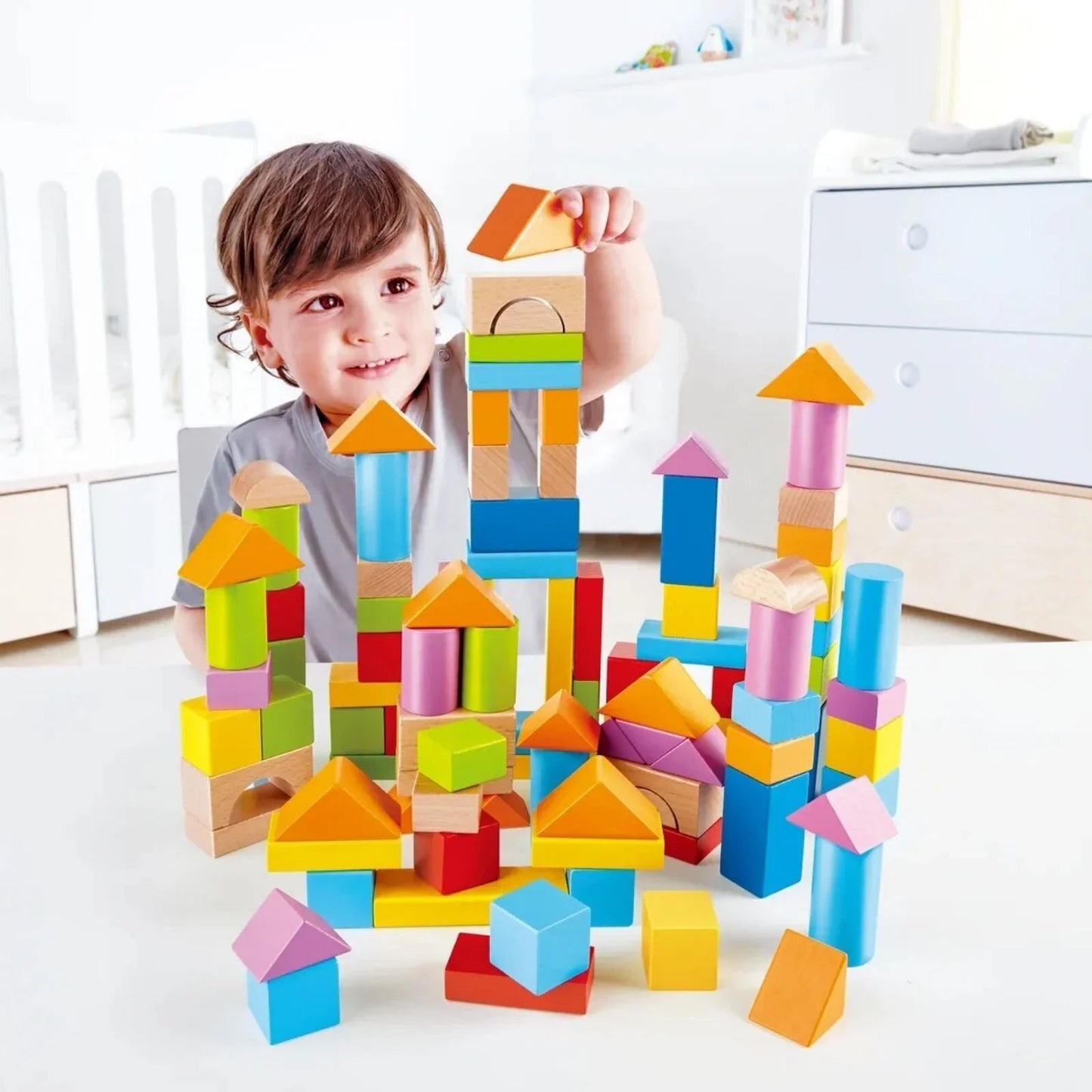 Hape Wonderful Beech Blocks 101 pcs - mezetto ebebek ebebek