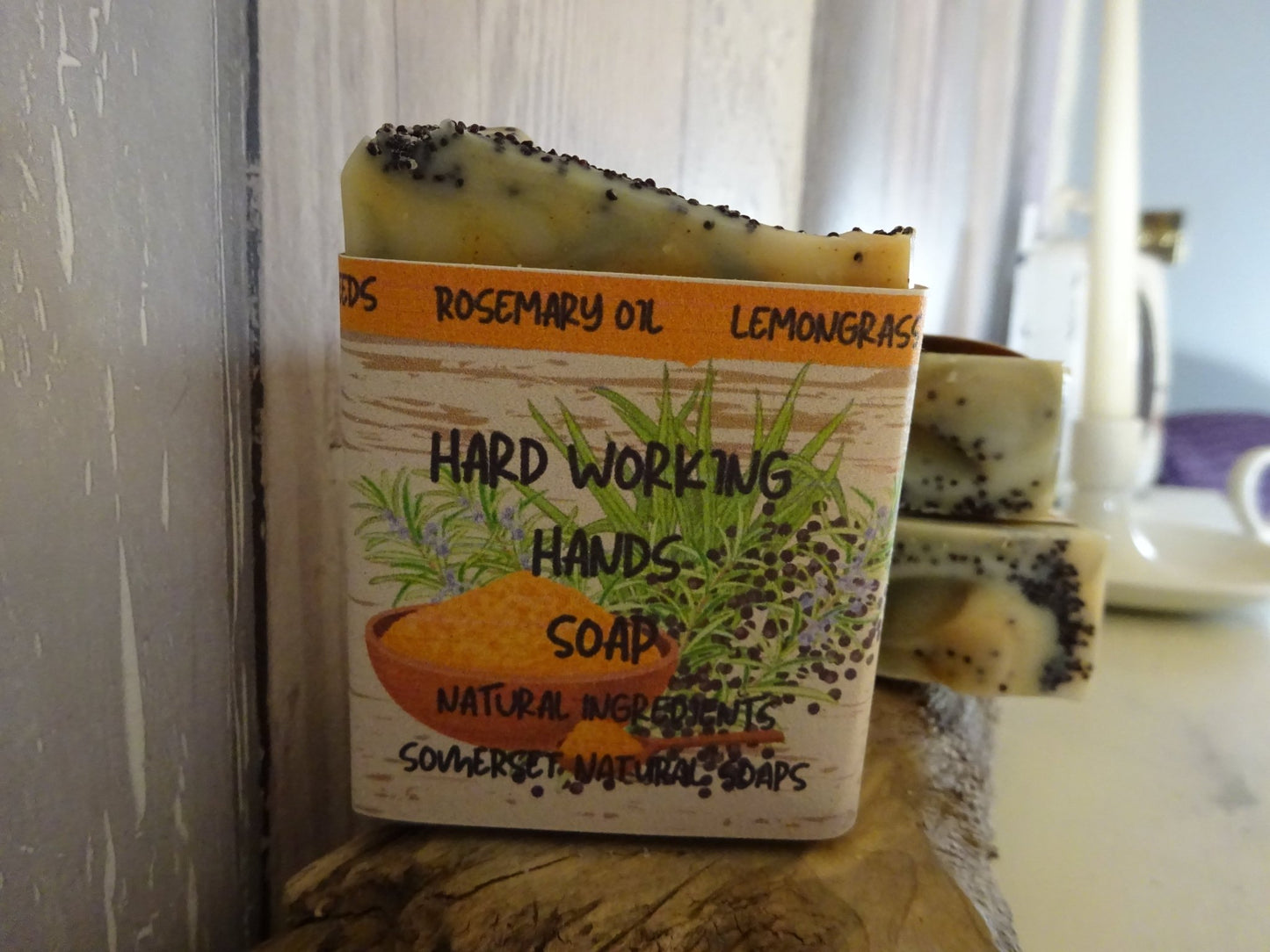 Hard working Hands vegan soap - mezetto Shopify Collective Somerset Natural Soaps