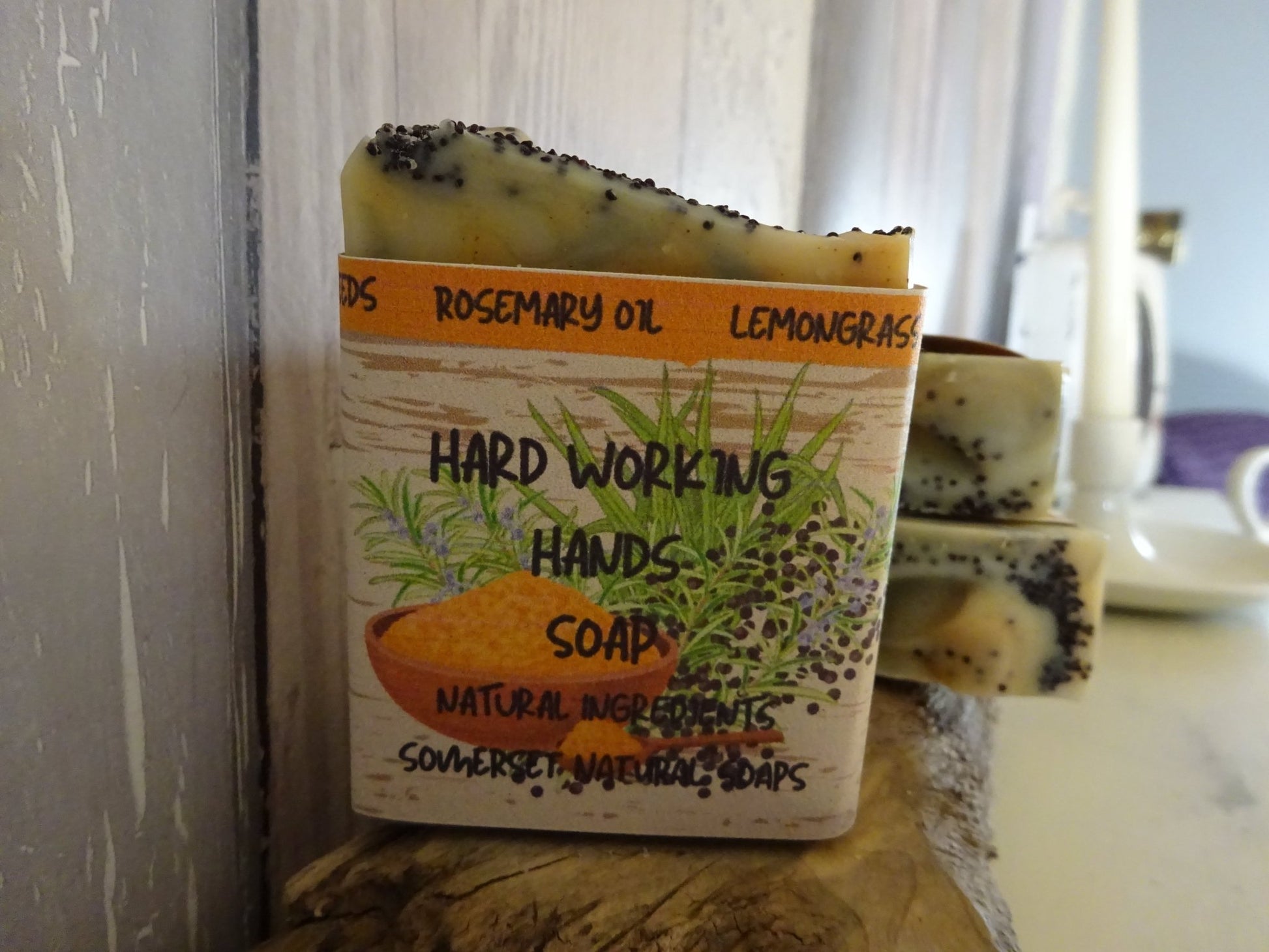 Hard working Hands vegan soap - mezetto Shopify Collective Somerset Natural Soaps