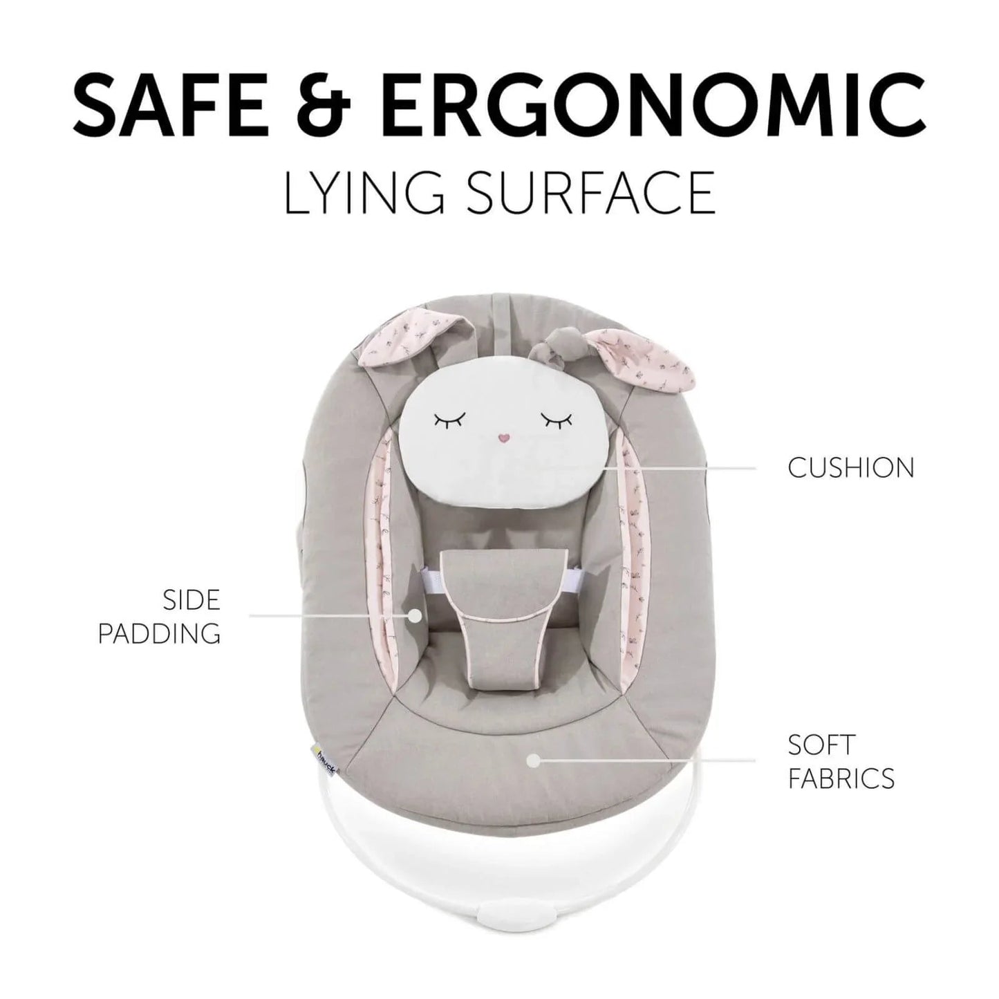 Hauck Alpha Bouncer 2 - in - 1 - Beige Bloom - mezetto ebebek ebebek