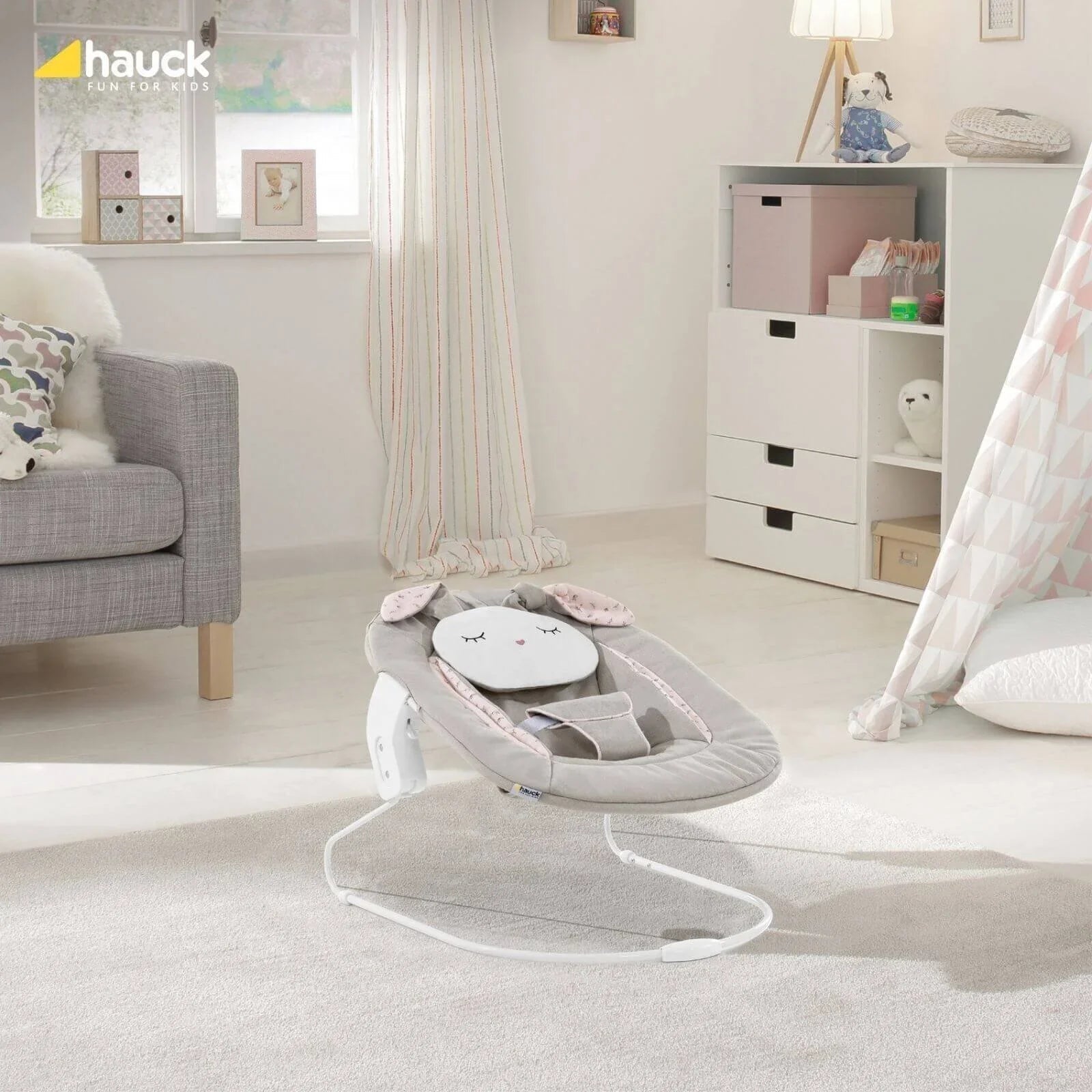 Hauck Alpha Bouncer 2 - in - 1 - Beige Bloom - mezetto ebebek ebebek