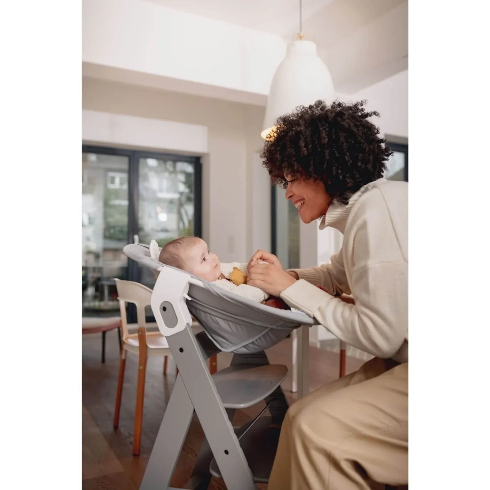 Hauck Alpha Bouncer 2 - in - 1 - Light Grey - mezetto ebebek ebebek