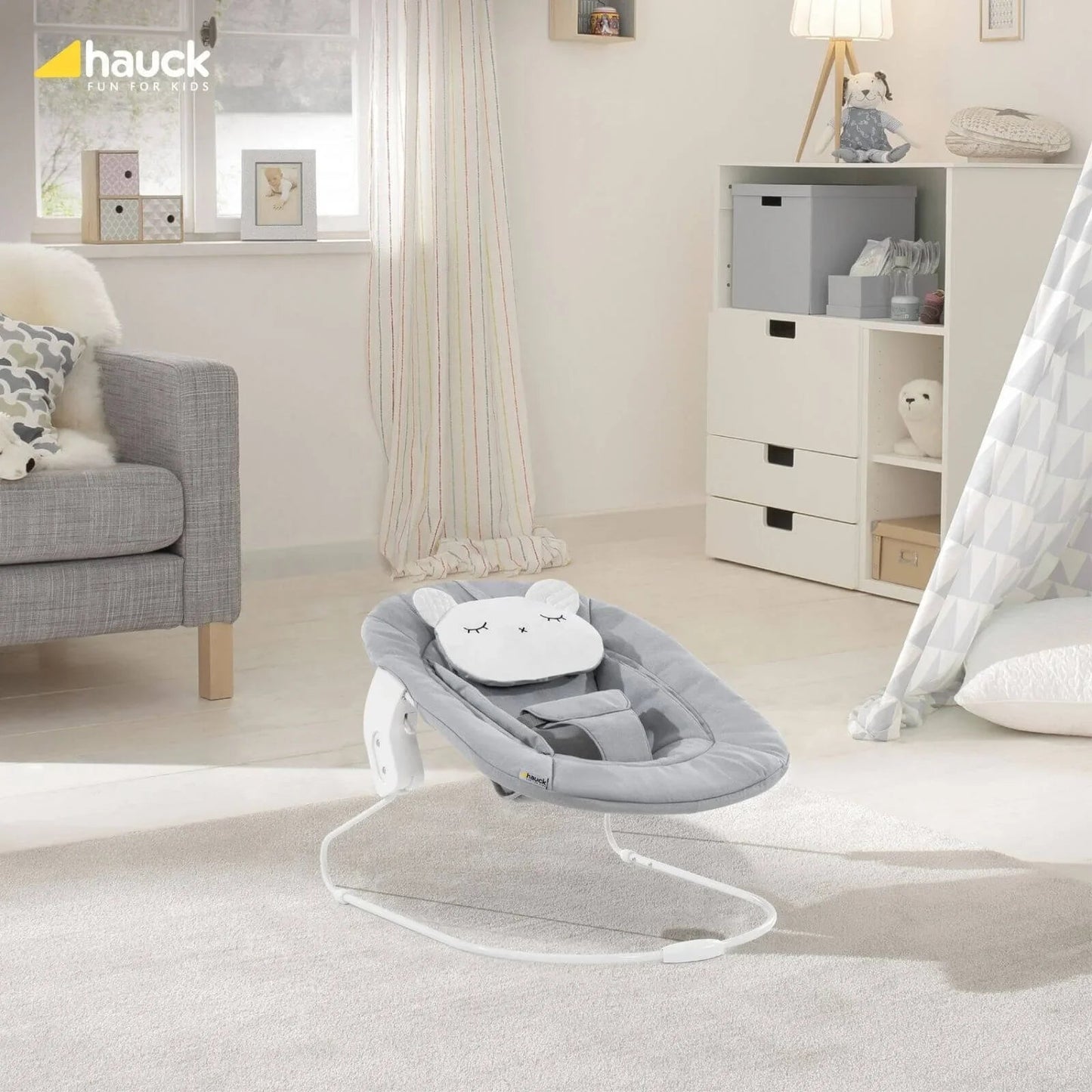 Hauck Alpha Bouncer 2 - in - 1 - Light Grey - mezetto ebebek ebebek