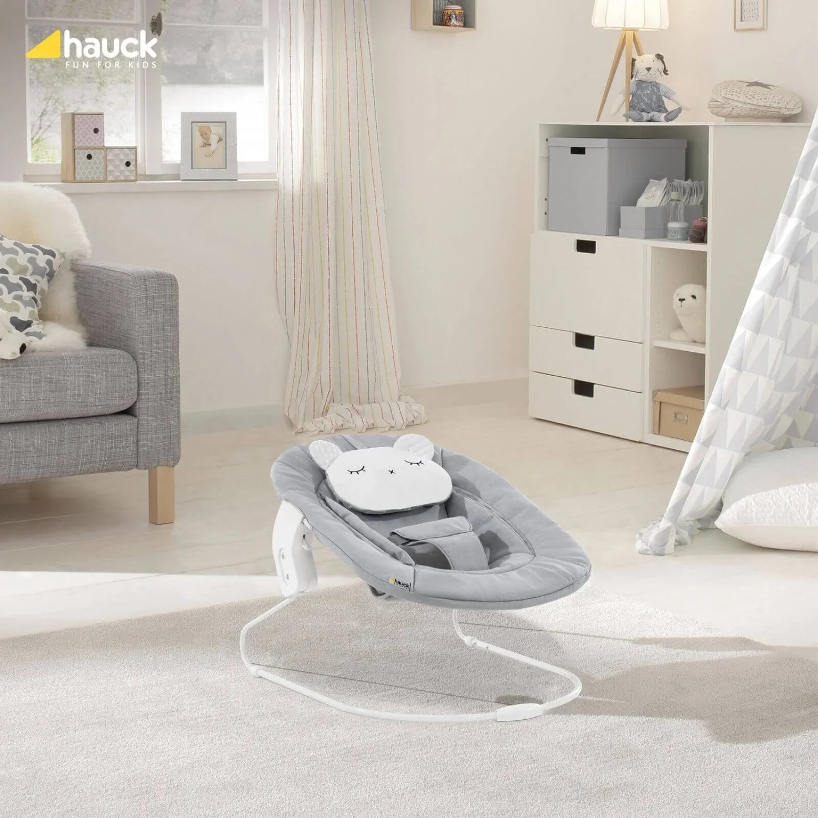 Hauck Alpha Bouncer 2 - in - 1 - Light Grey - mezetto ebebek ebebek