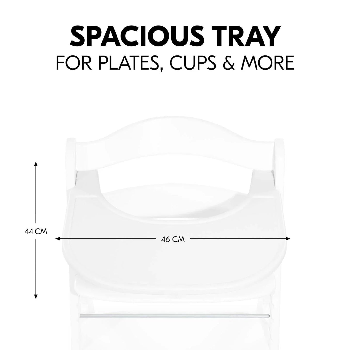 Hauck Alpha Click Tray - White - mezetto ebebek ebebek