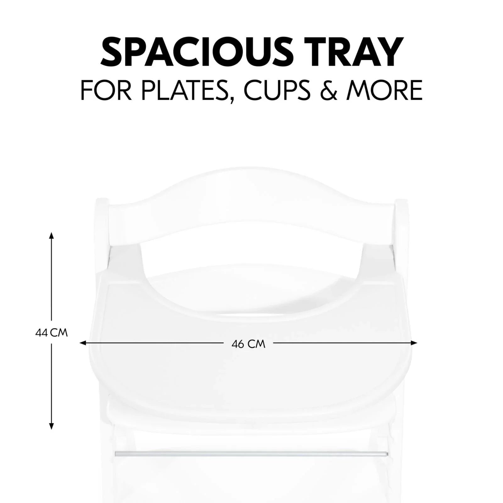 Hauck Alpha Click Tray - White - mezetto ebebek ebebek