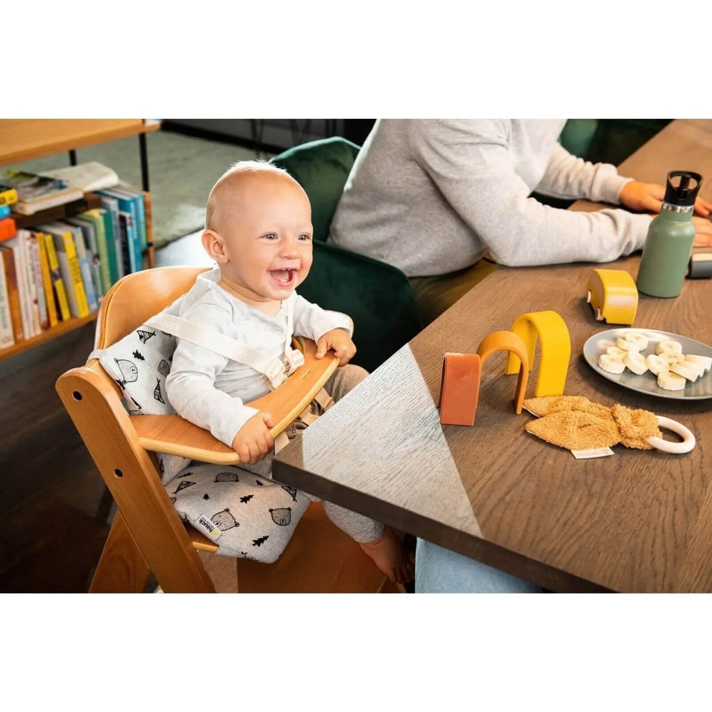 Hauck Alpha+ Wooden Highchair - Natural - mezetto ebebek ebebek