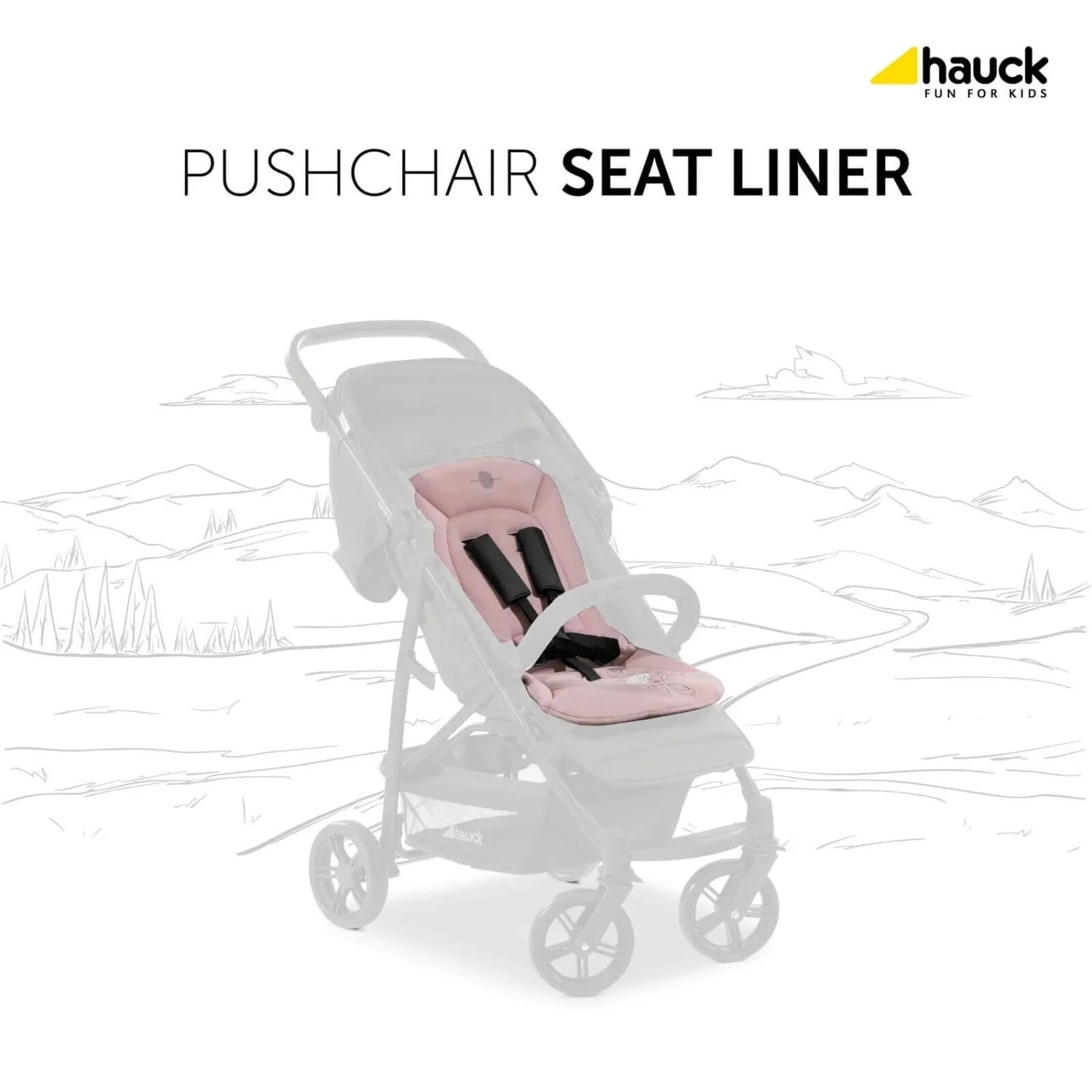 Hauck Disney Pushchair Seat Liner - Minnie Mouse Rose - mezetto ebebek ebebek