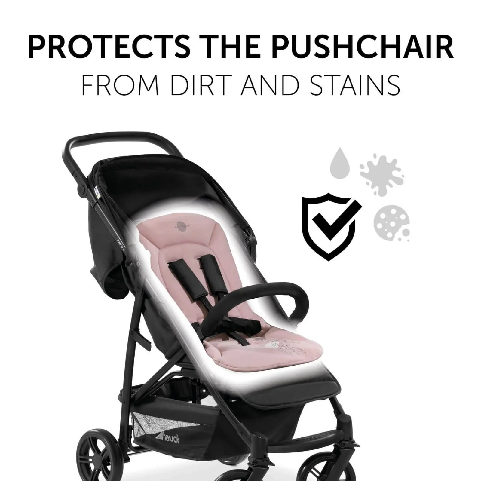 Hauck Disney Pushchair Seat Liner - Minnie Mouse Rose - mezetto ebebek ebebek