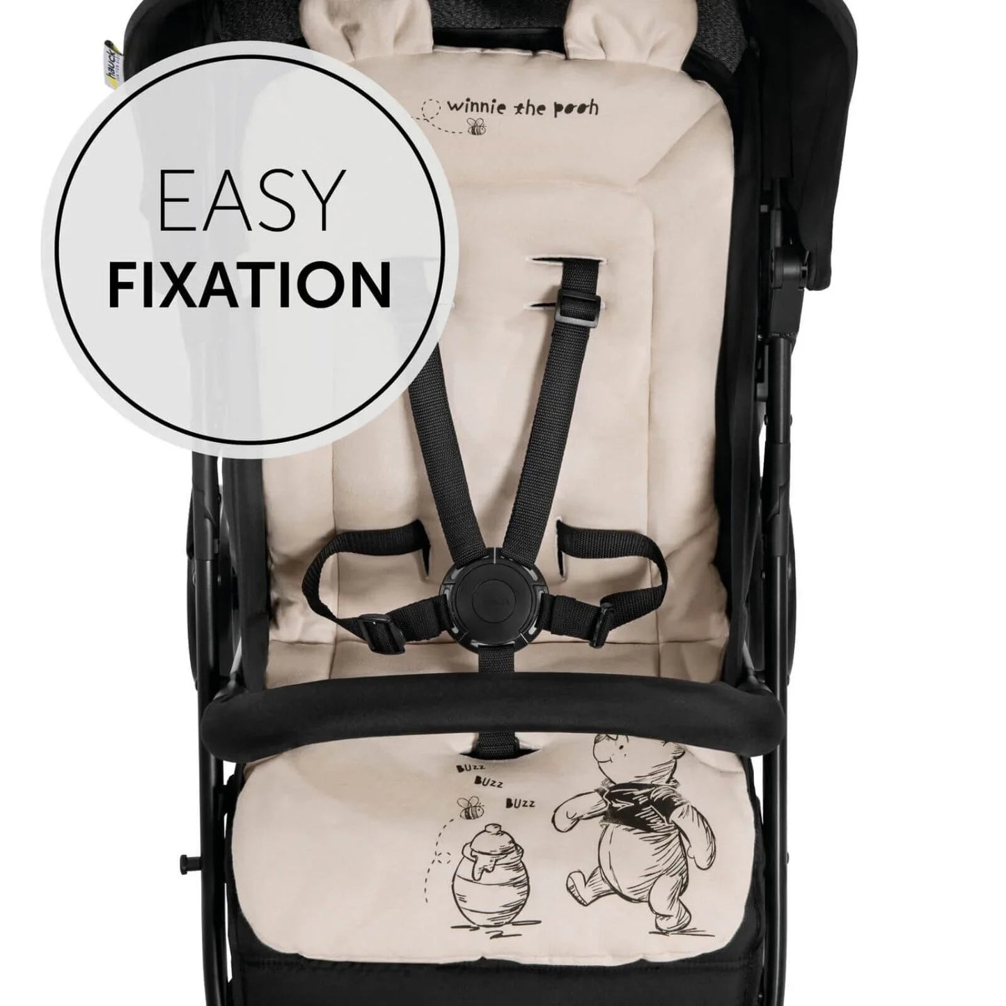 Hauck Disney Pushchair Seat Liner - Winnie the Pooh Beige - mezetto ebebek ebebek
