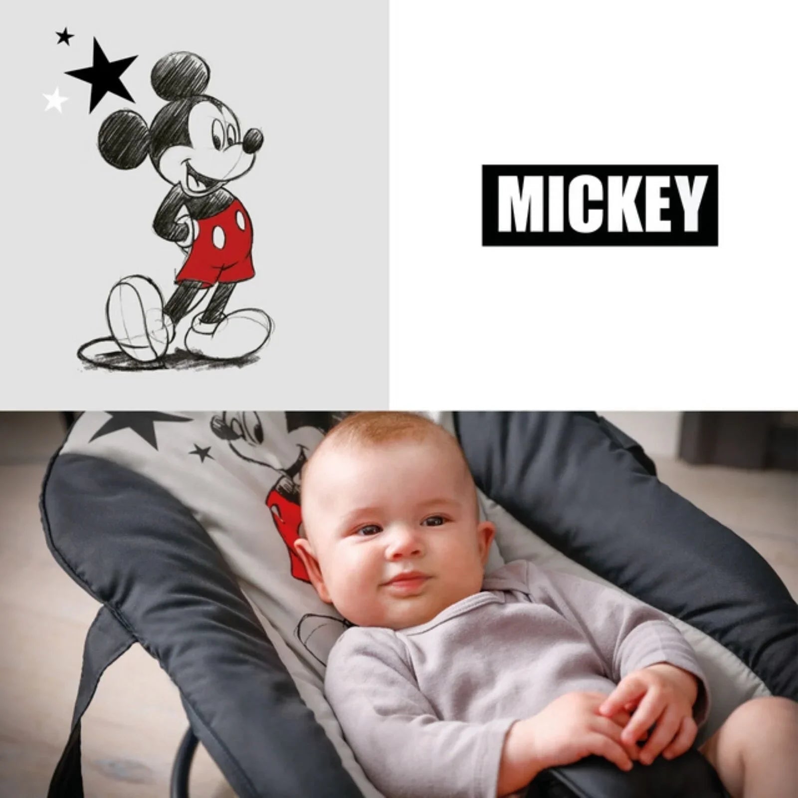 Hauck Disney Rocky Bouncer - Mickey Stars - mezetto ebebek ebebek