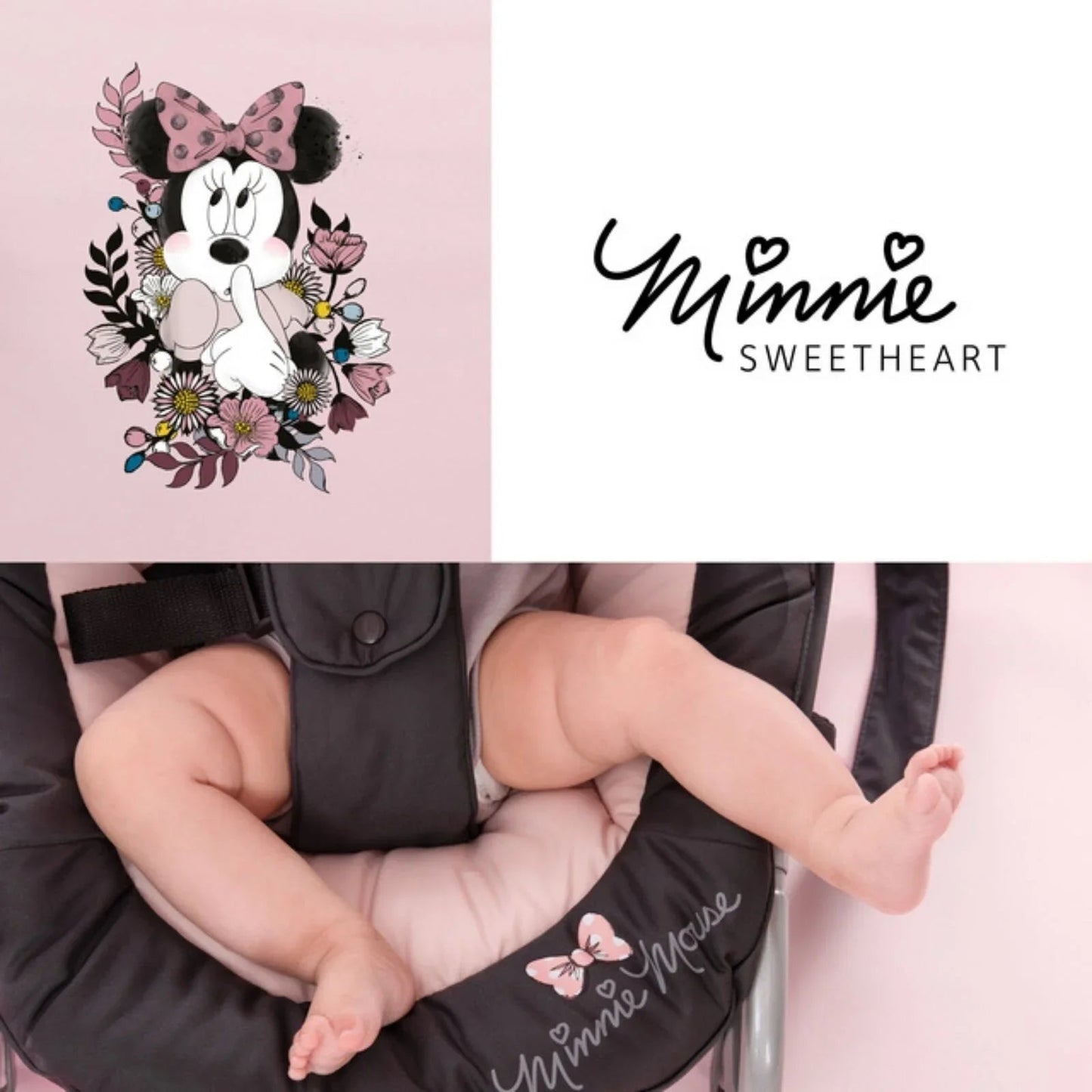 Hauck Disney Rocky Bouncer - Minnie Sweetheart - mezetto ebebek ebebek