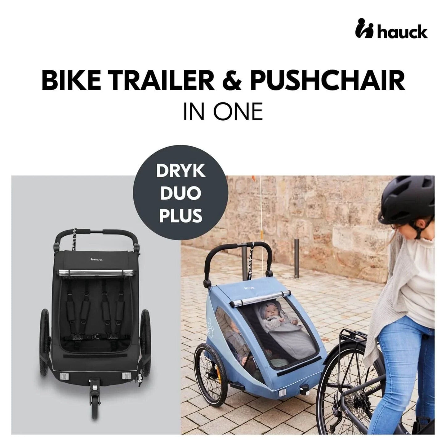 Hauck Dryk Duo Plus - Black - mezetto ebebek ebebek