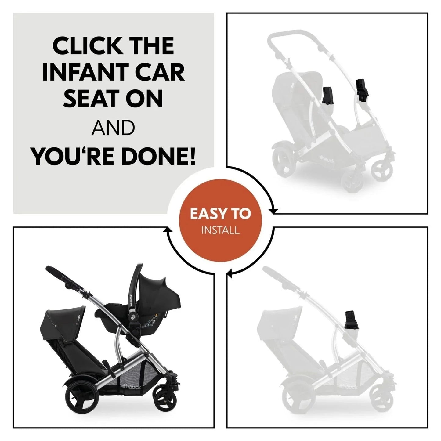 Hauck Duett 2 Car Seat Adaptors - mezetto ebebek ebebek