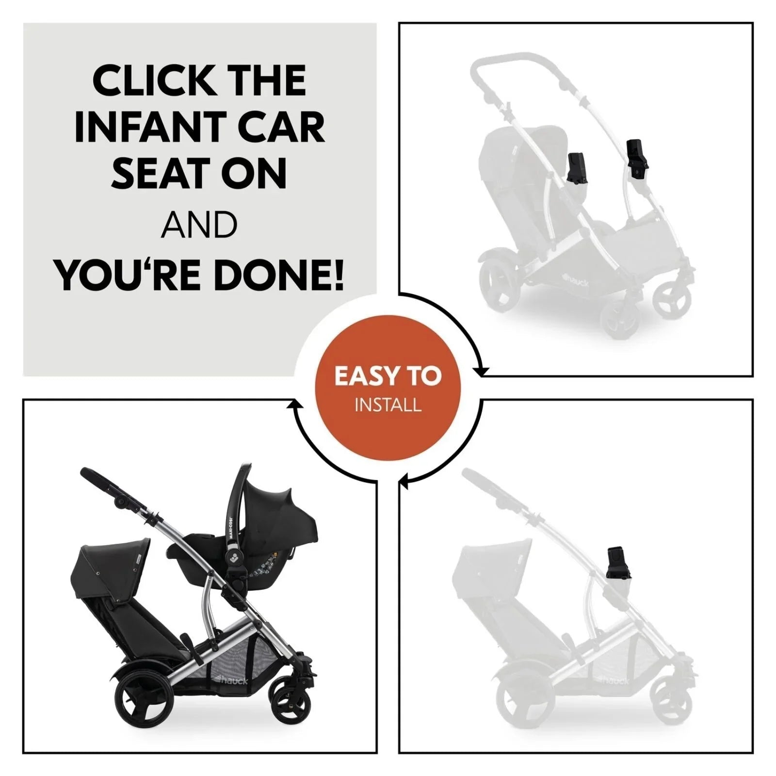 Hauck Duett 2 Car Seat Adaptors - mezetto ebebek ebebek