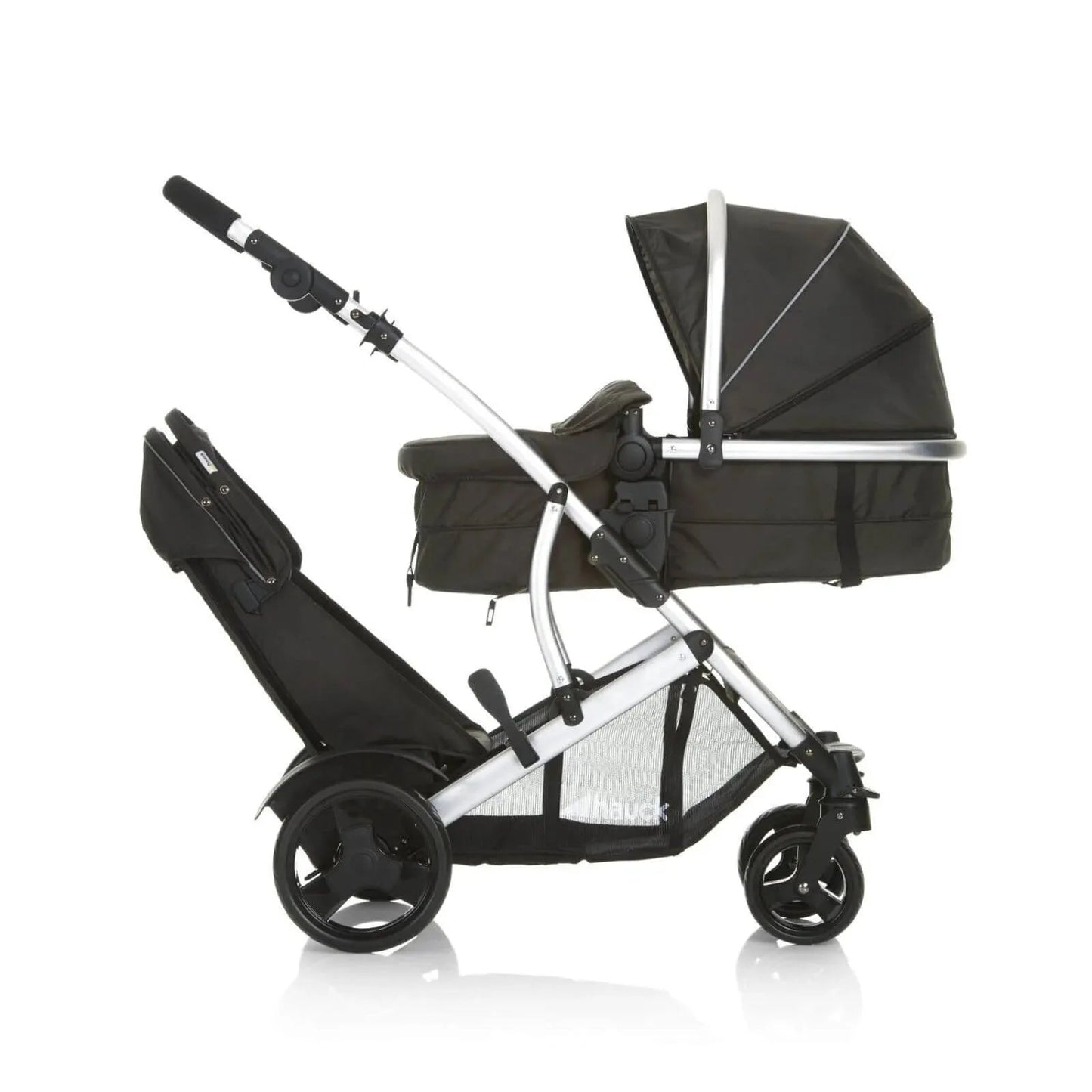 Hauck Duett 2 Tandem Pushchair - Black - mezetto ebebek ebebek