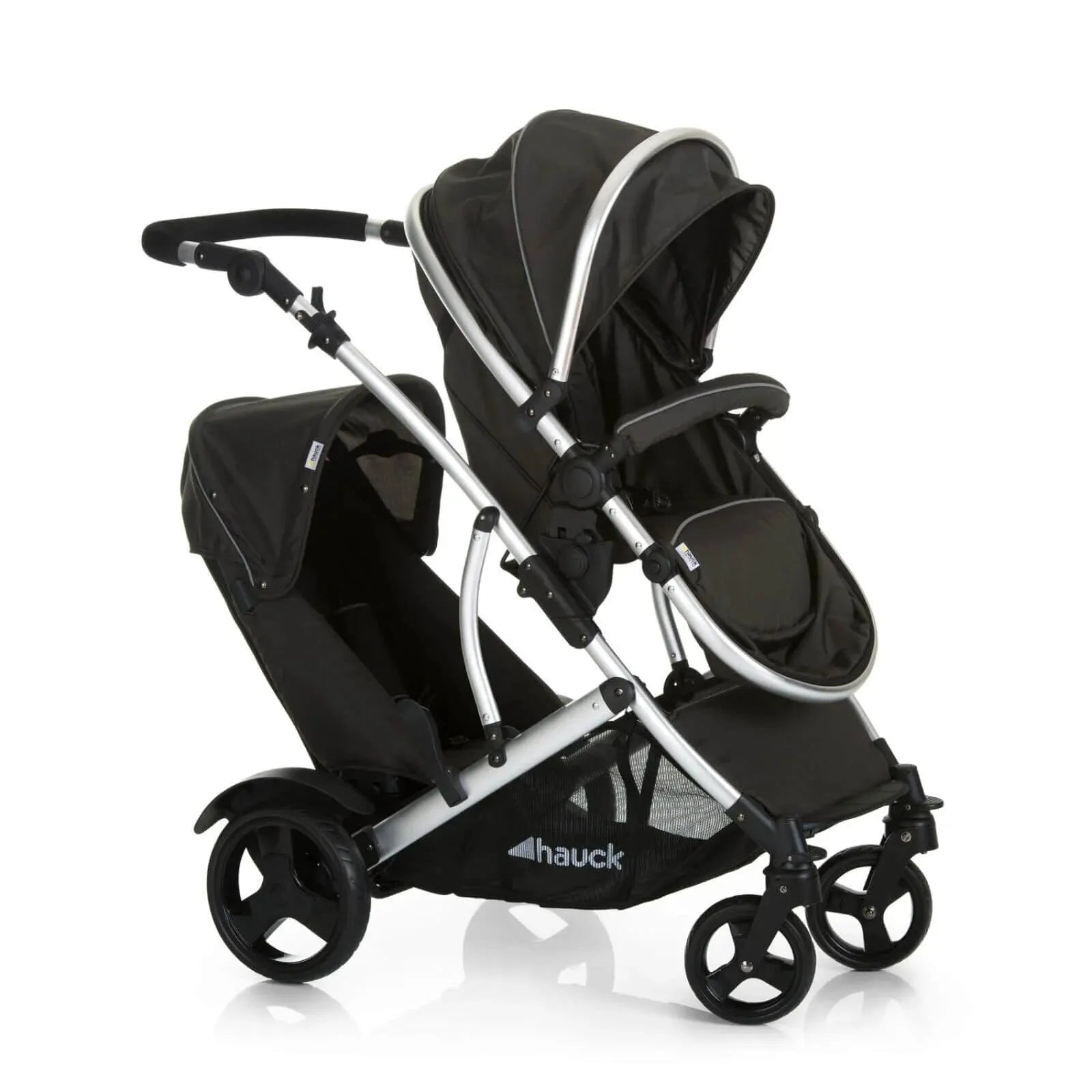 Hauck Duett 2 Tandem Pushchair - Black - mezetto ebebek ebebek