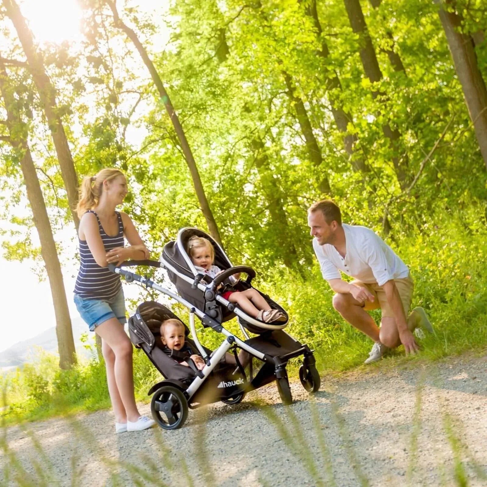 Hauck Duett 2 Tandem Pushchair - Black - mezetto ebebek ebebek