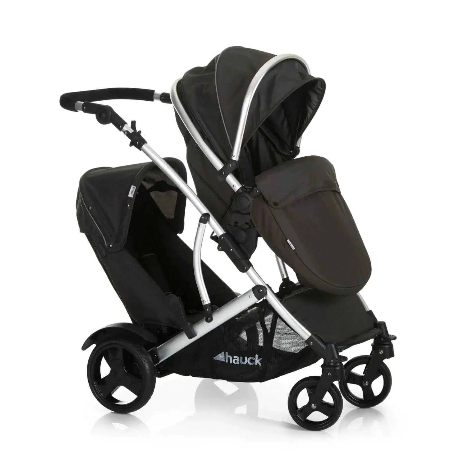 Hauck Duett 2 Tandem Pushchair - Black - mezetto ebebek ebebek
